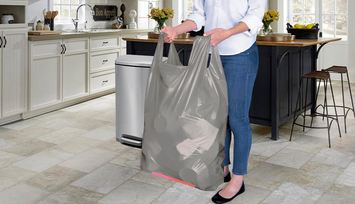 Plant Based Hippo Sak Tall Kitchen Bags with Handles 