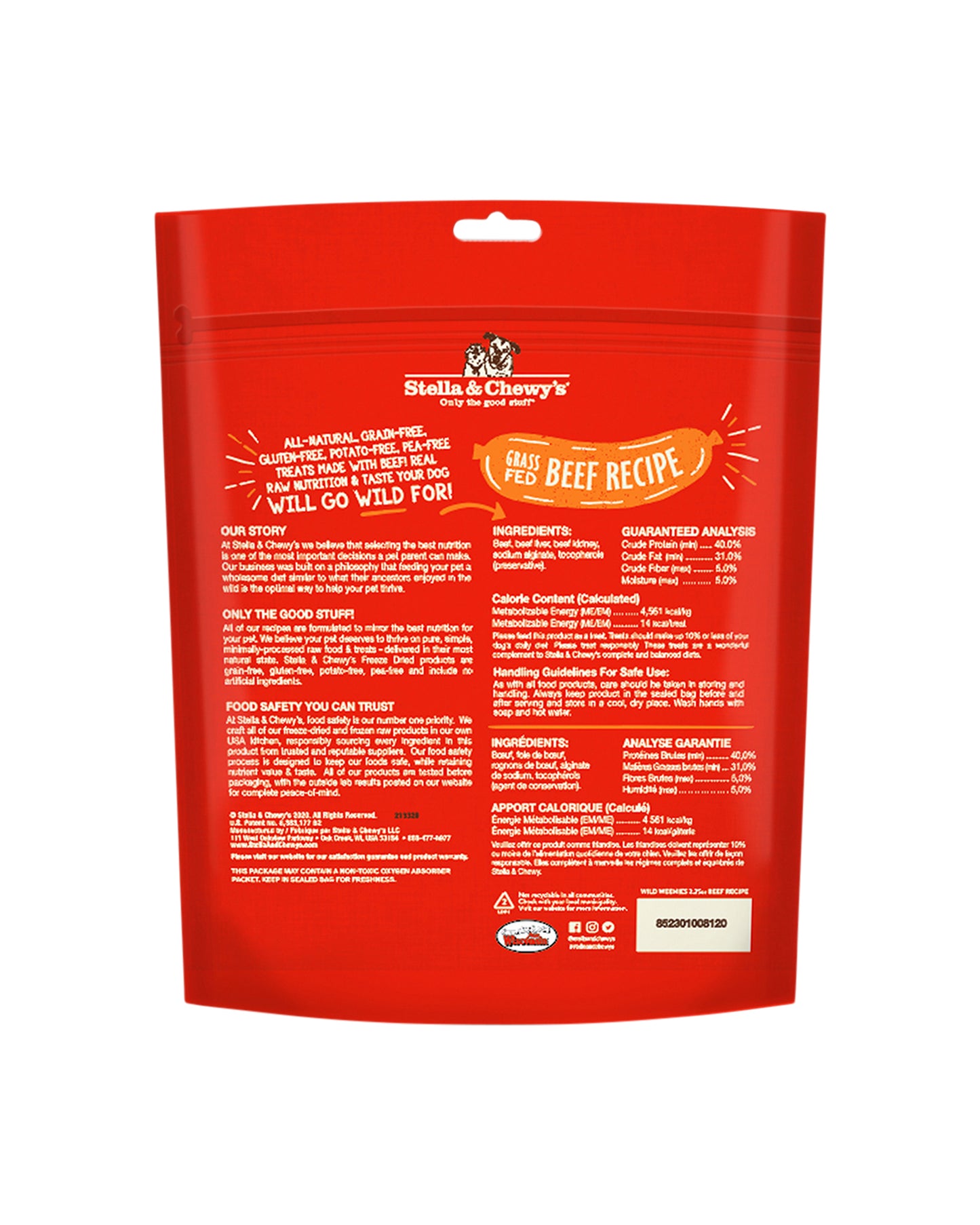 Stella & Chewy's Wild Weenies Freeze-Dried Beef Dog Treats