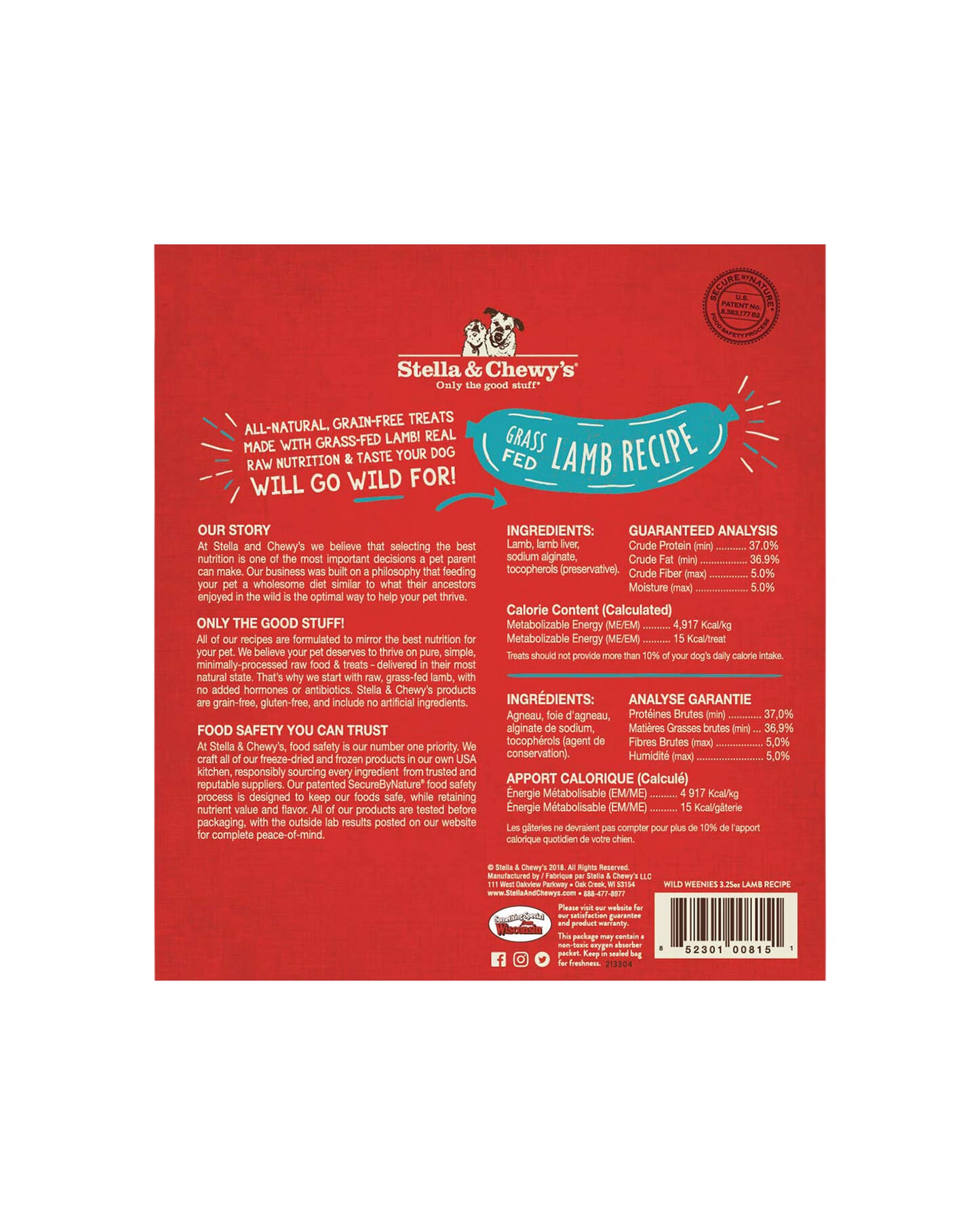 Wild Weenies Freeze-Dried Lamb Dog Treats