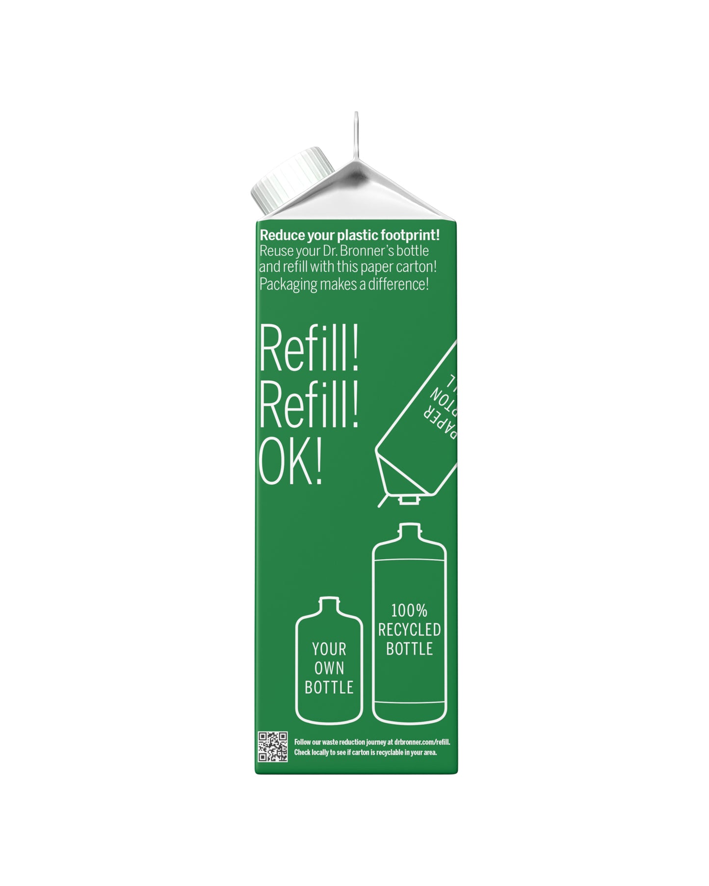 Picture of Dr. Bronner's Almond Pure-Castile Liquid Soap Refill Carton
