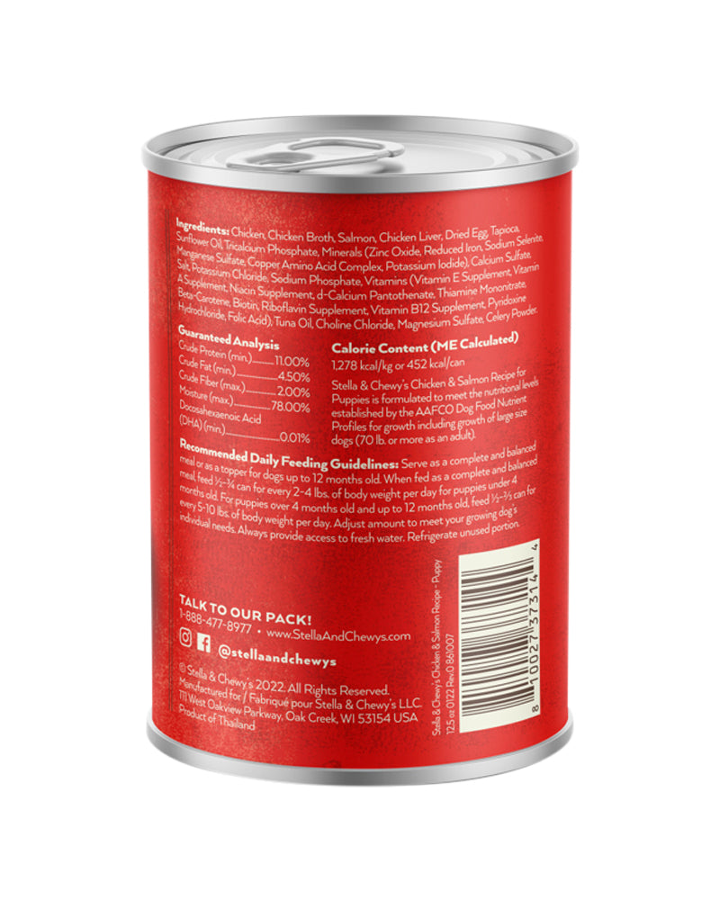 Gourmet Pate for Dogs - Chicken & Salmon Recipe - 12 Pack