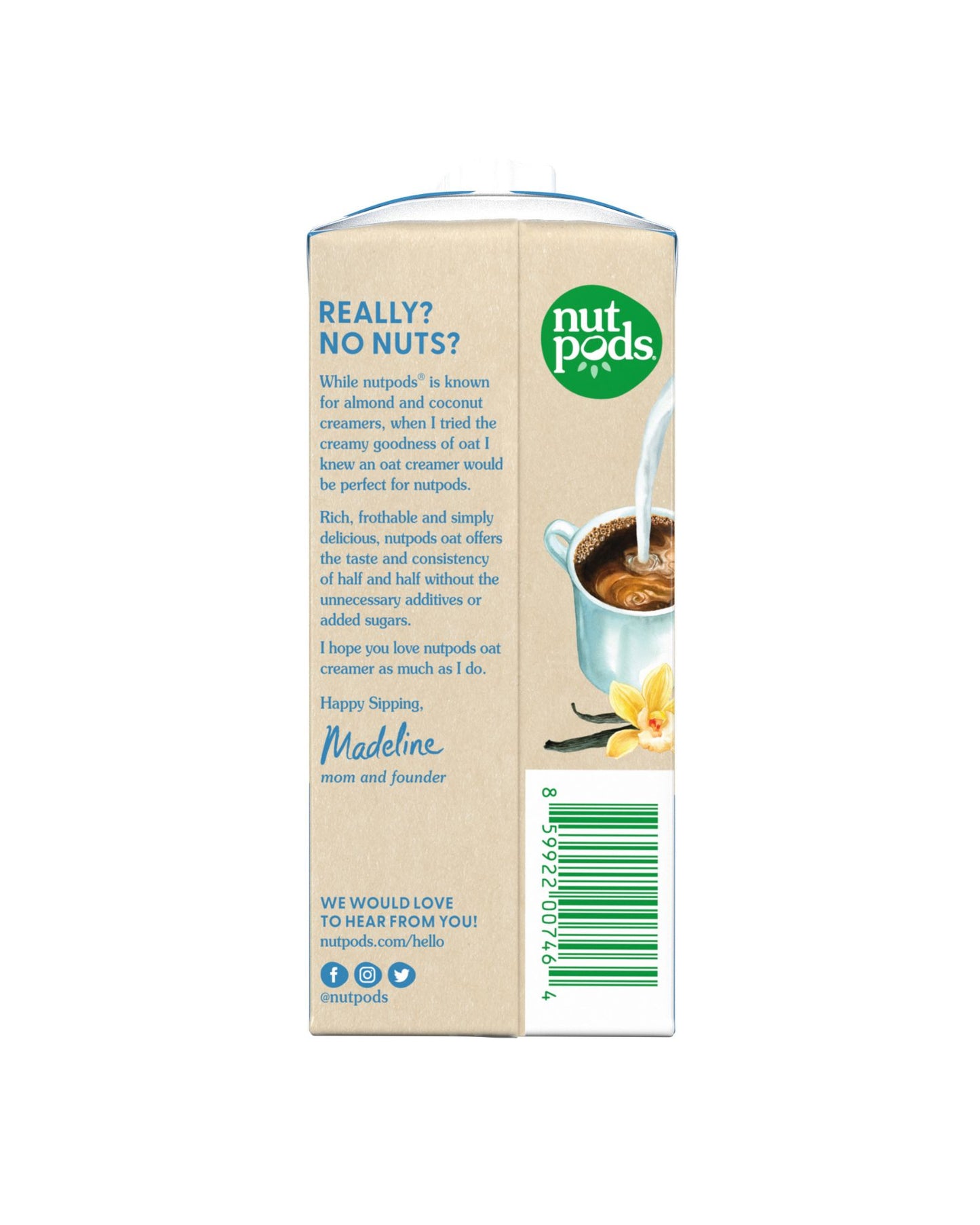 Unsweetened French Vanilla Oat Creamer