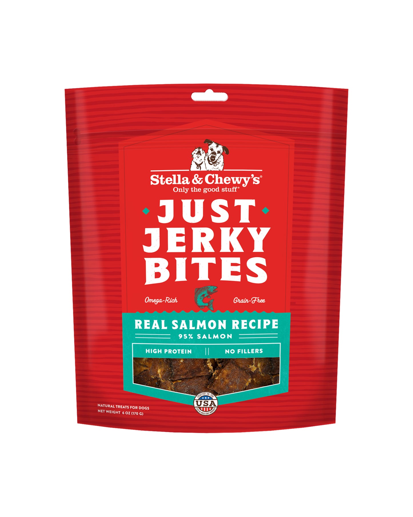 Salmon Just Jerky Bites Dog Treats