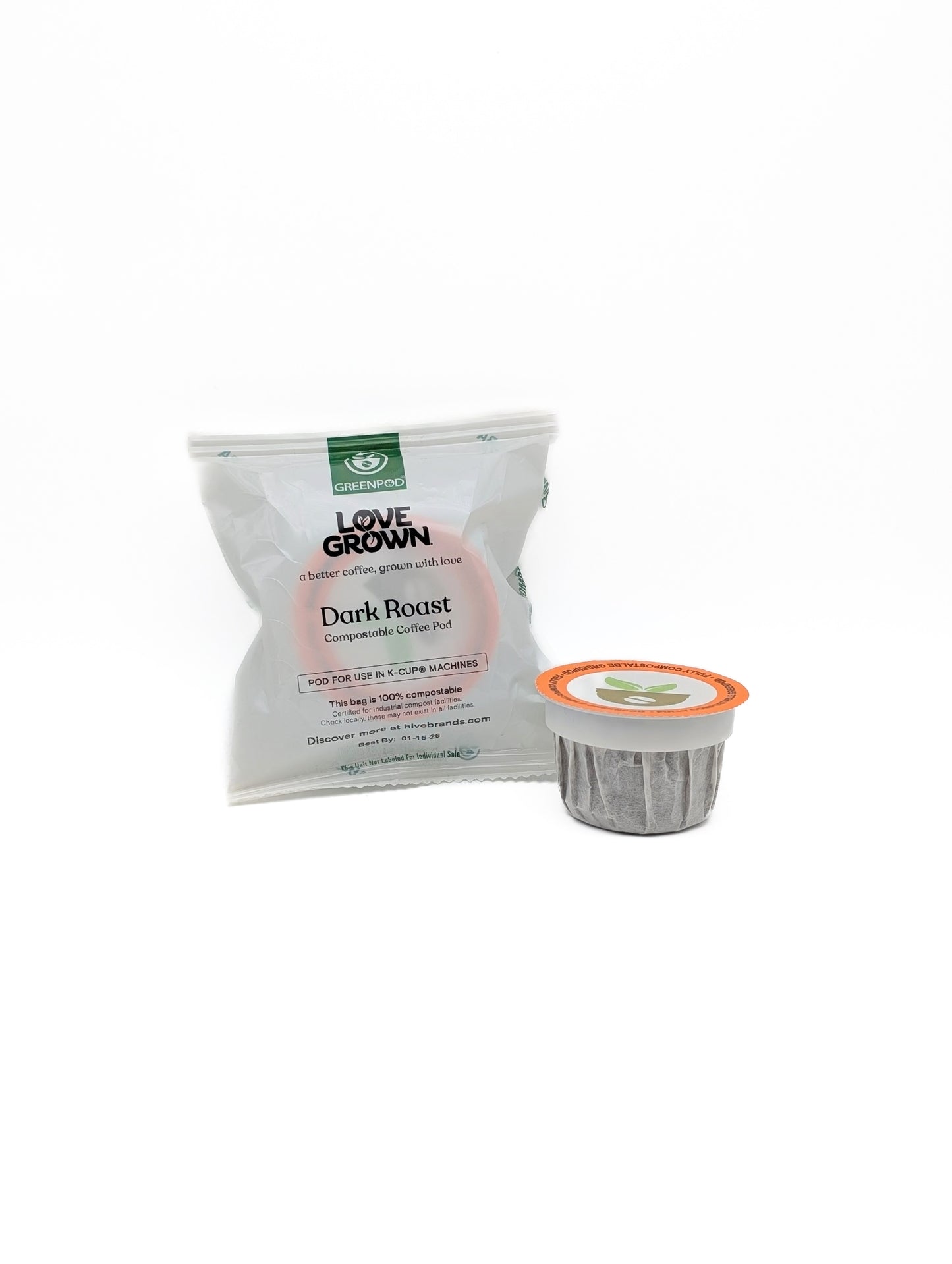 Love Grown Compostable Coffee Pods for Keurig® Machines - Sample Pod