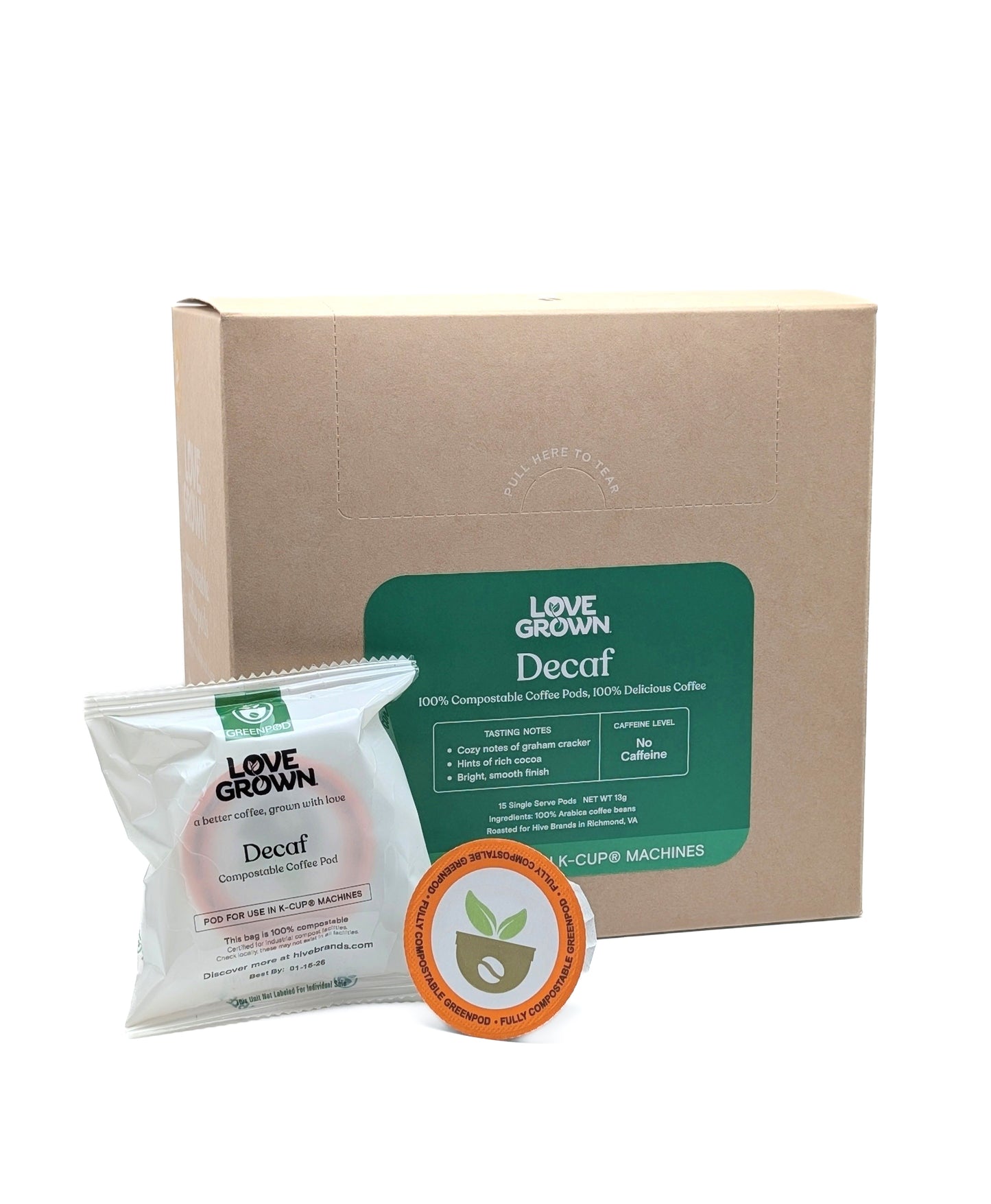 Love Grown Compostable Coffee Pods for Keurig® Machines - Sample Pod