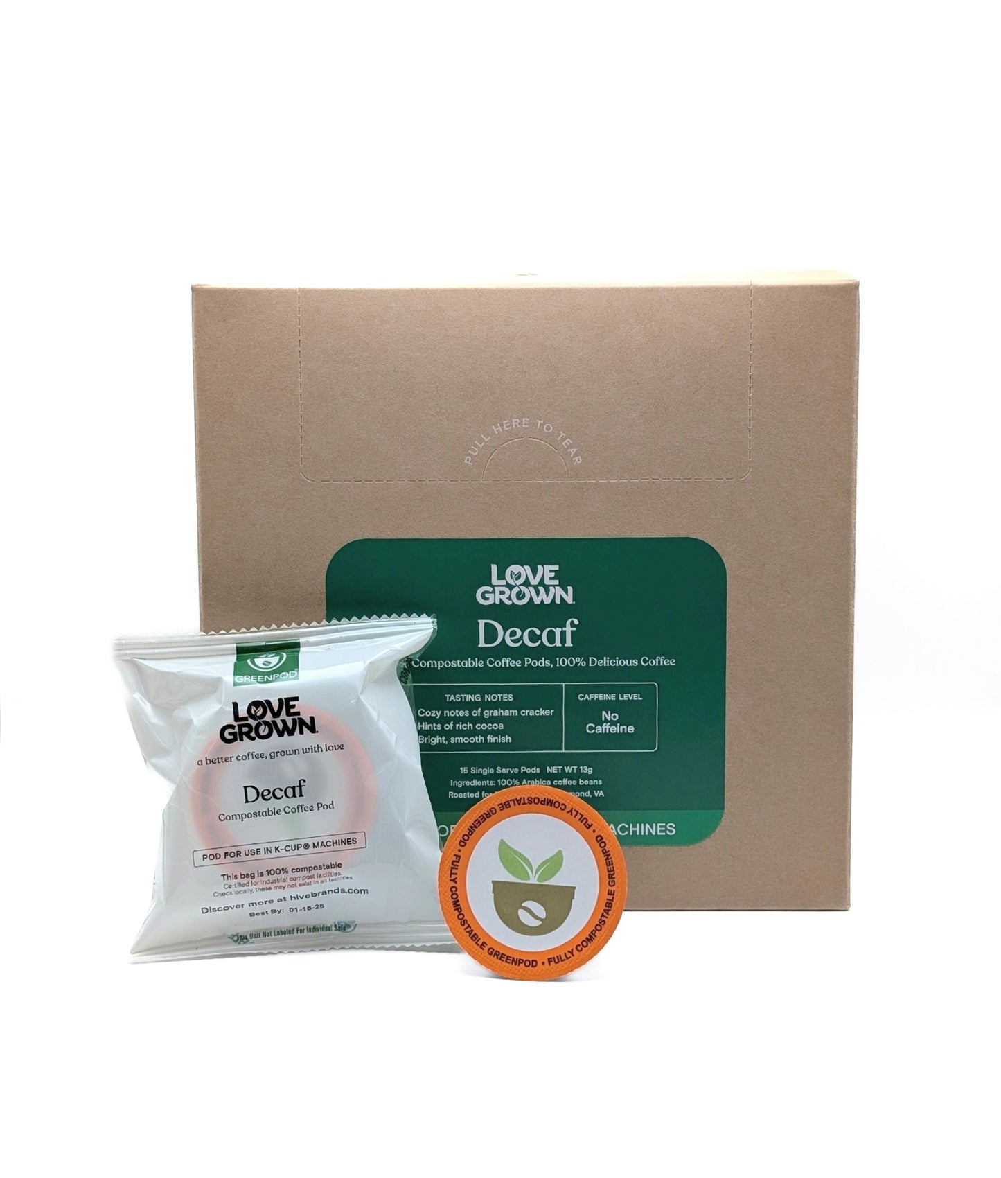 Love Grown Compostable Coffee Pods for Keurig® Machines - Sample Pod