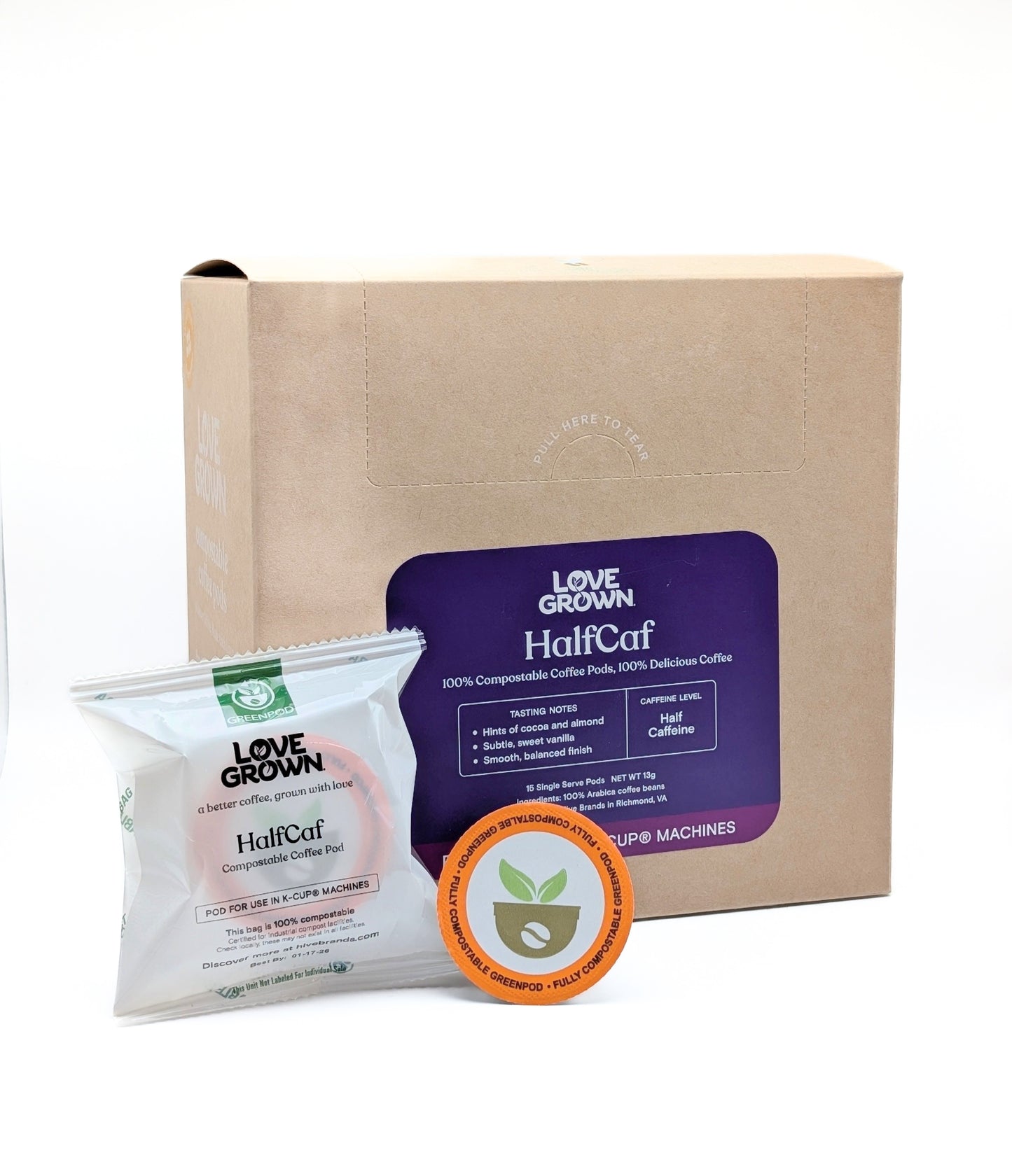 Love Grown Compostable Coffee Pods for Keurig® Machines - Sample Pod