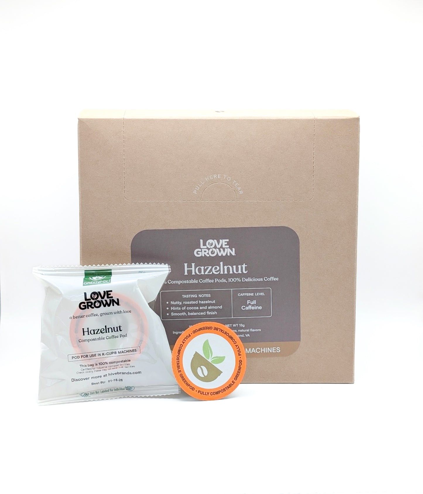 Love Grown Compostable Coffee Pods for Keurig® Machines - Box of 15
