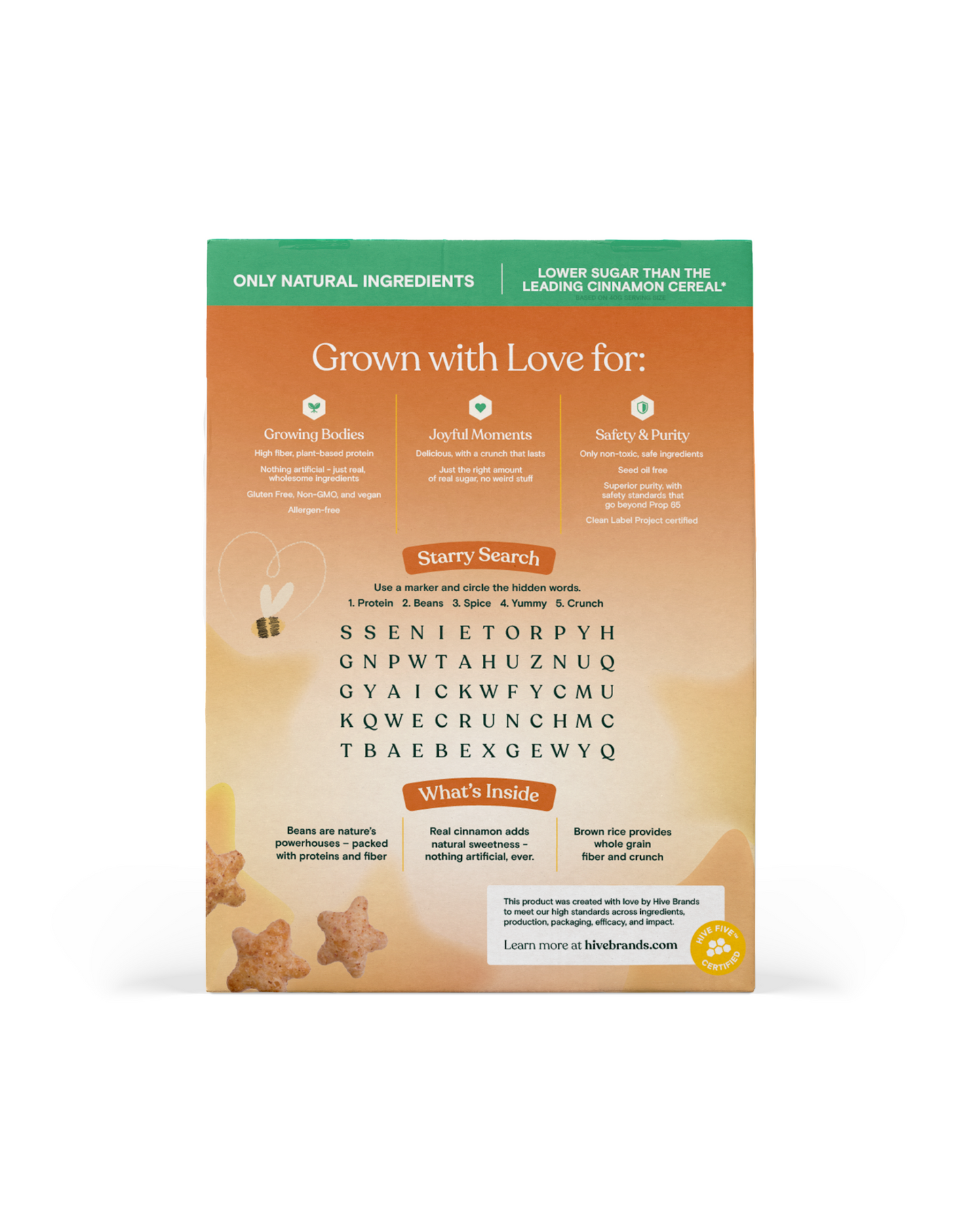 Love Grown Cinnastars Cereal