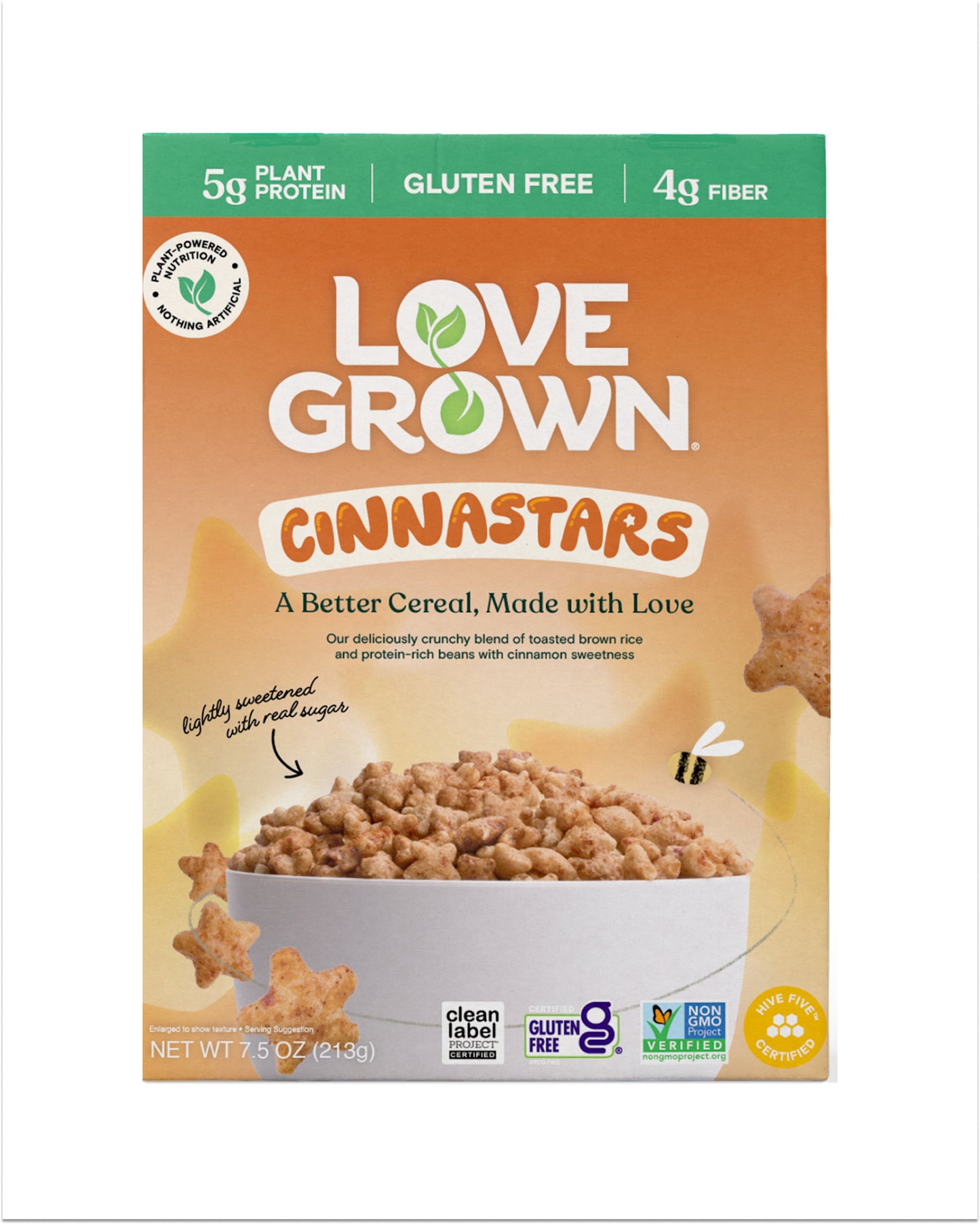 Love Grown Cinnastars Cereal