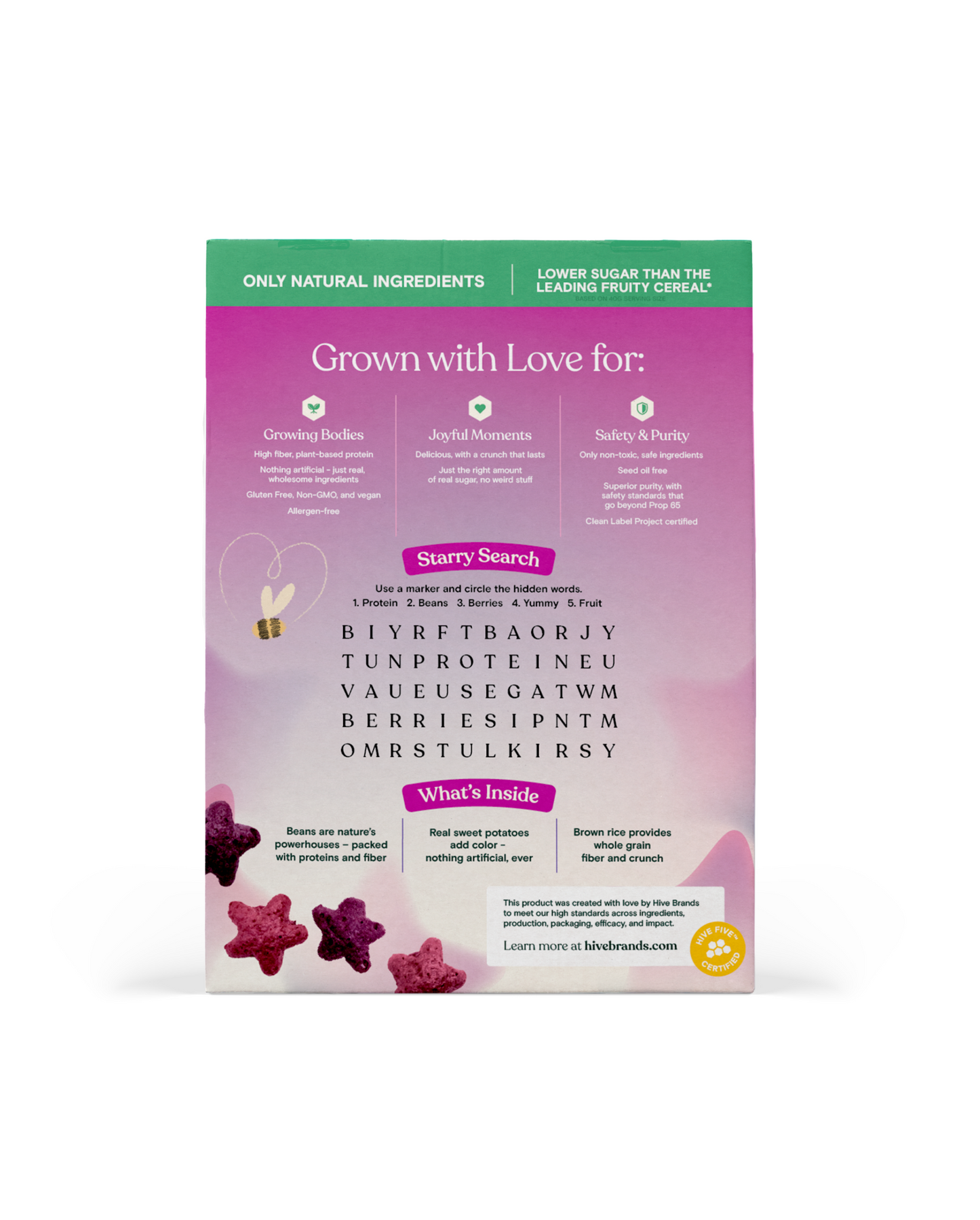 Love Grown Truly Fruity Stars Cereal