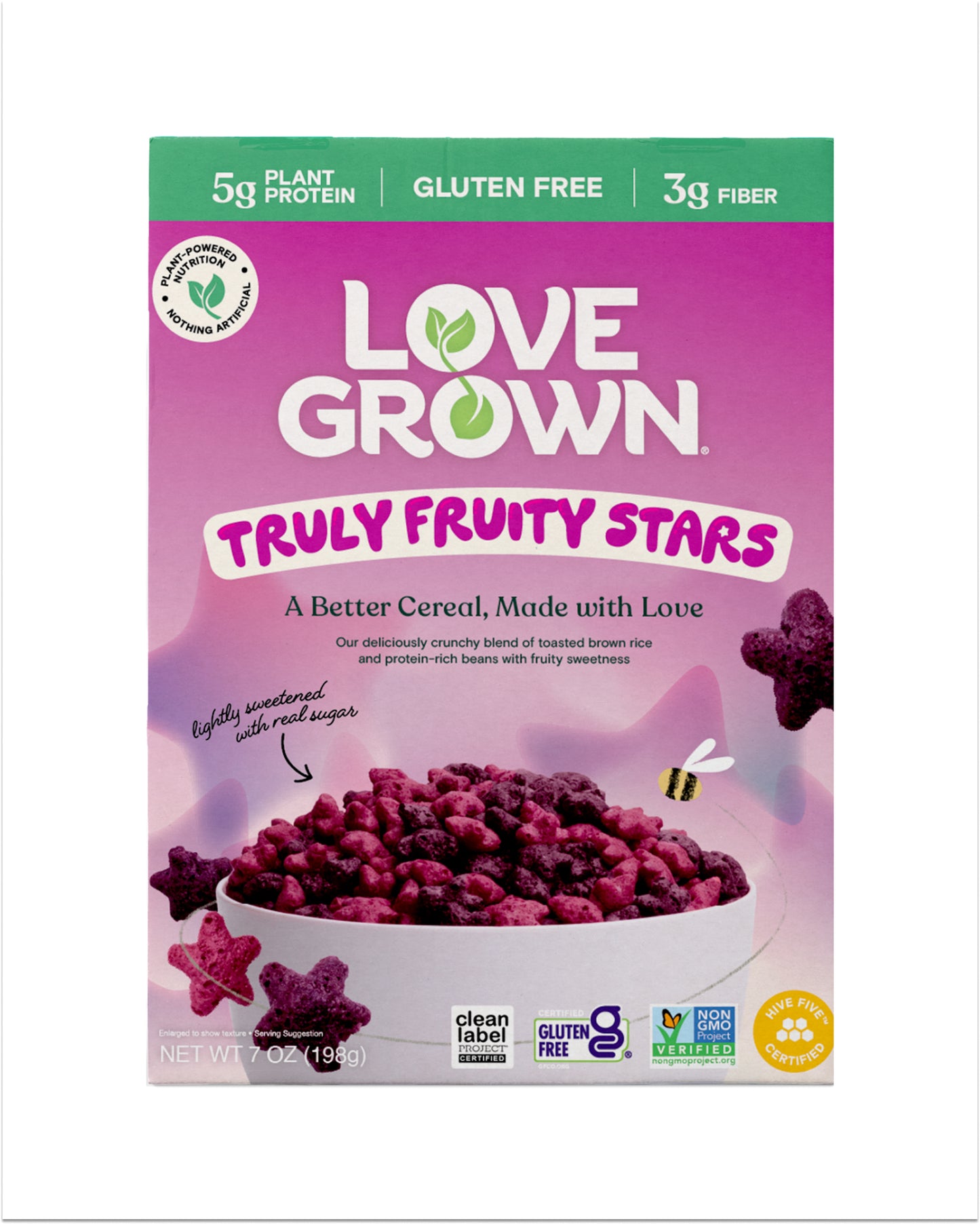 Love Grown Truly Fruity Stars Cereal