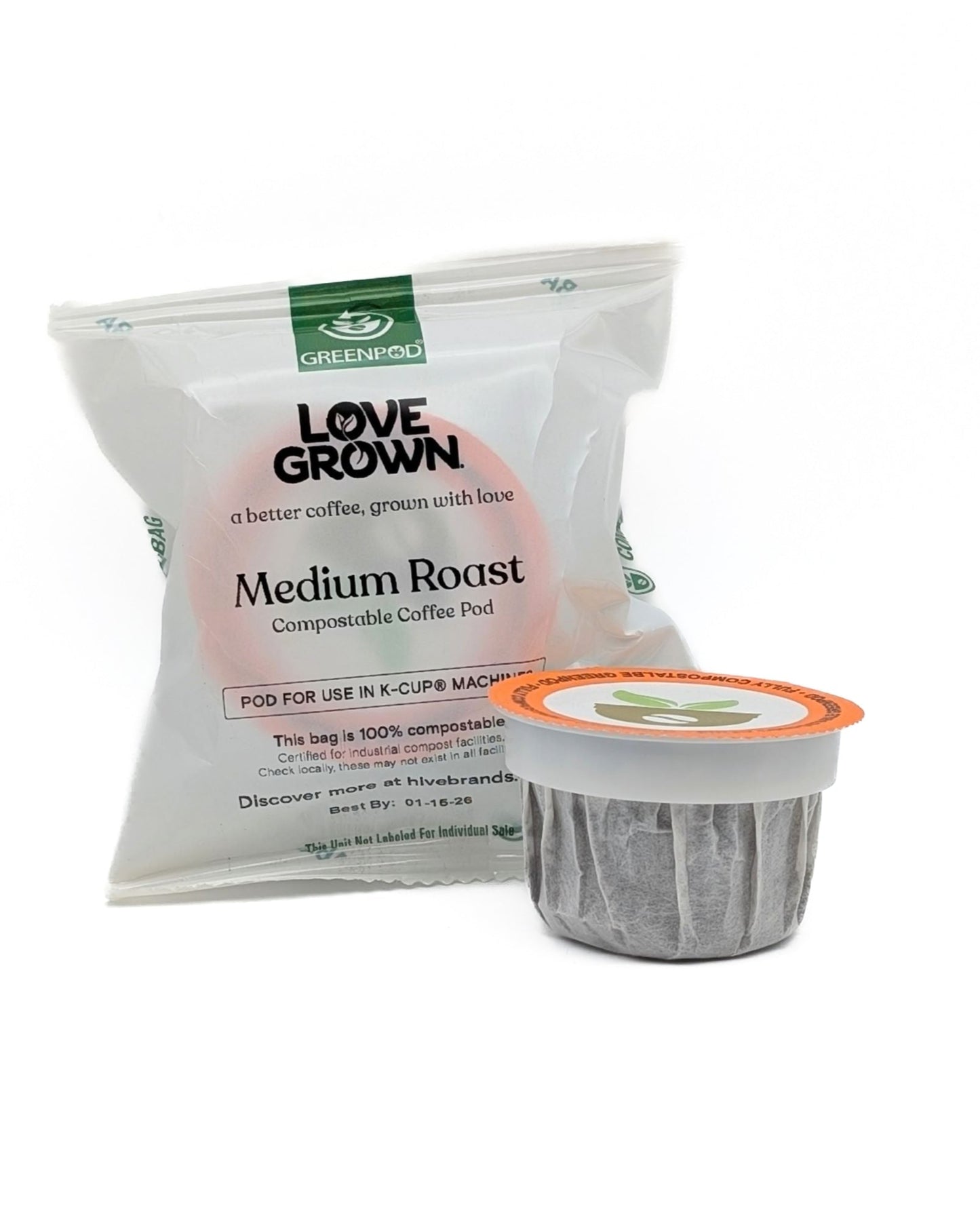 Love Grown Compostable Coffee Pods for Keurig® Machines - Box of 15