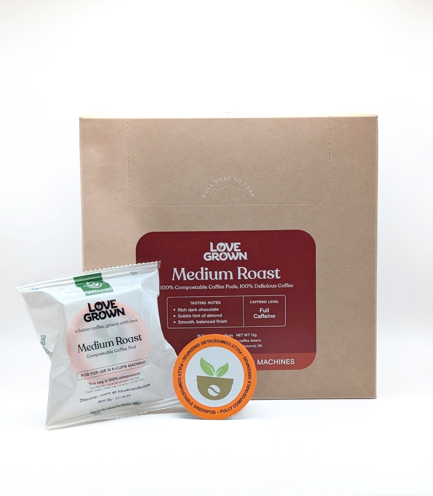 Love Grown Compostable Coffee Pods for Keurig® Machines - Sample Pod