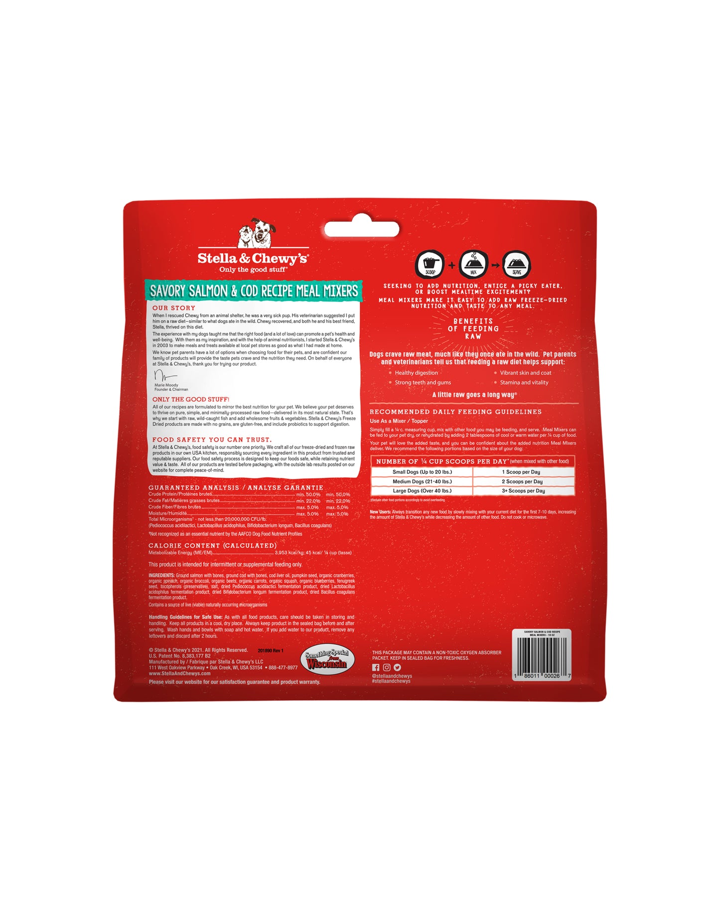 Stella & Chewy's Savory Salmon & Cod Meal Mixers Dog Food