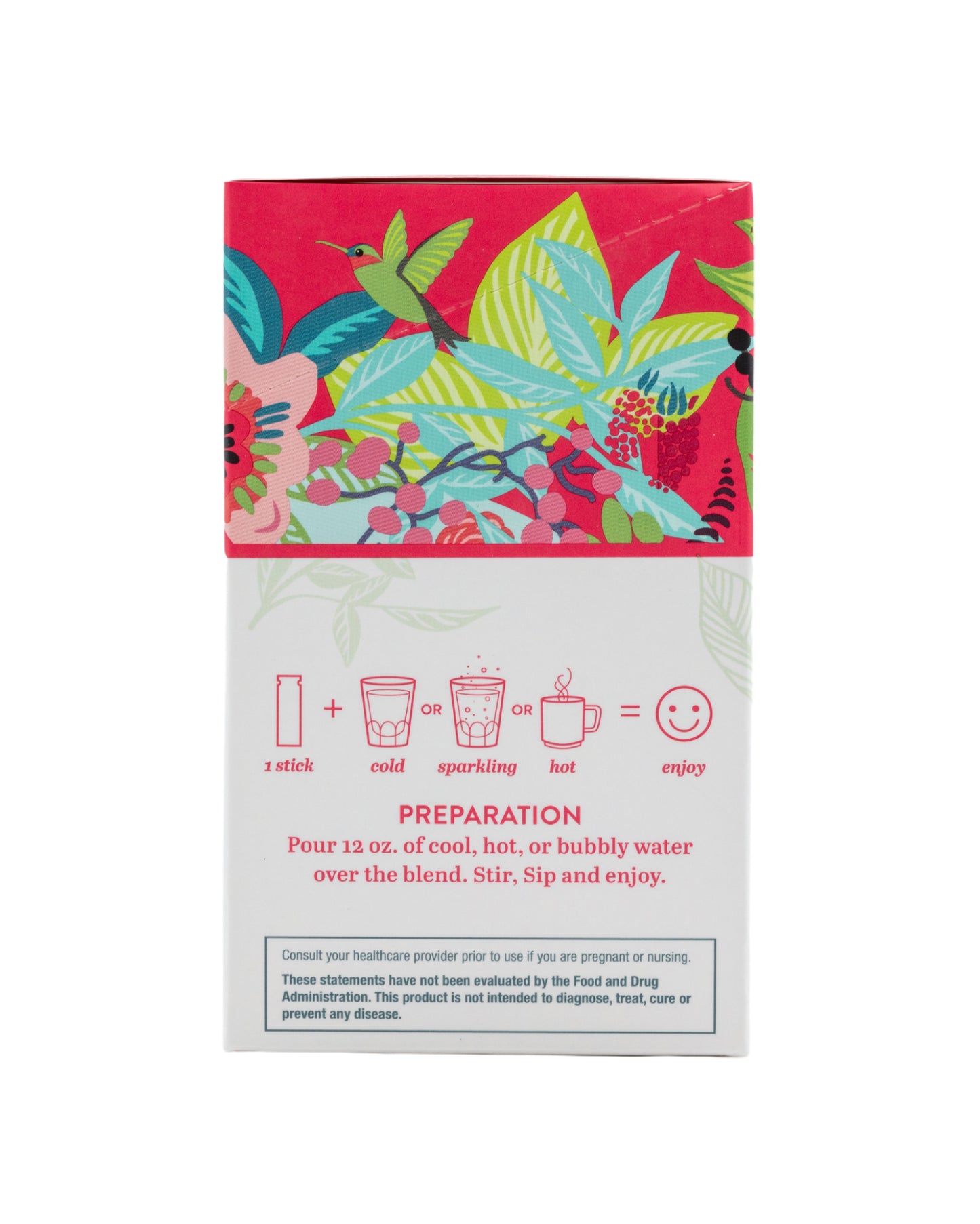 The back of Plants By People Immunity Drink Blend with Elderberry