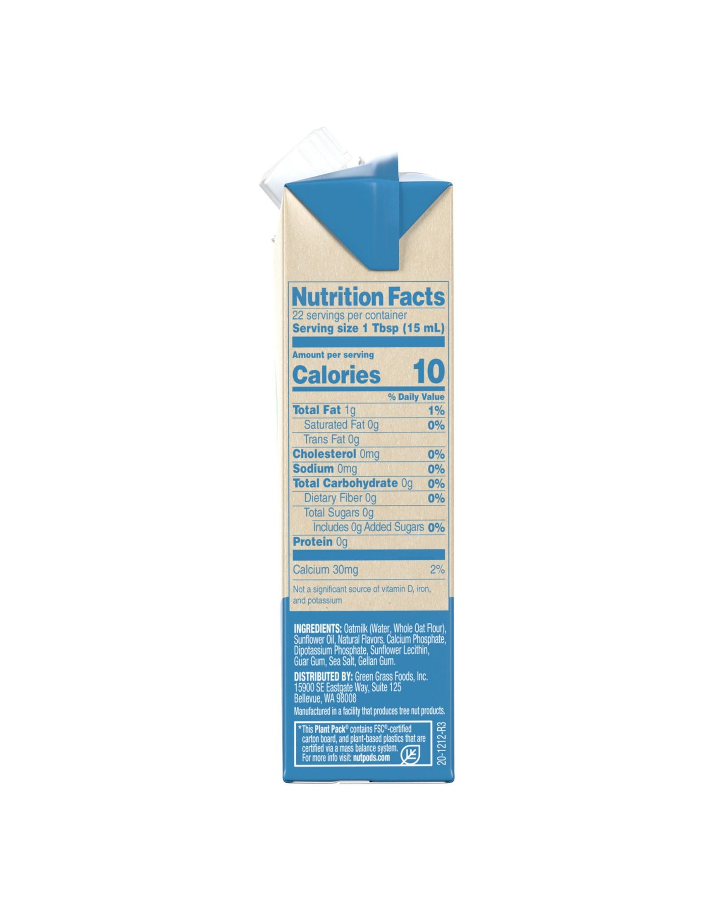 Unsweetened French Vanilla Oat Creamer