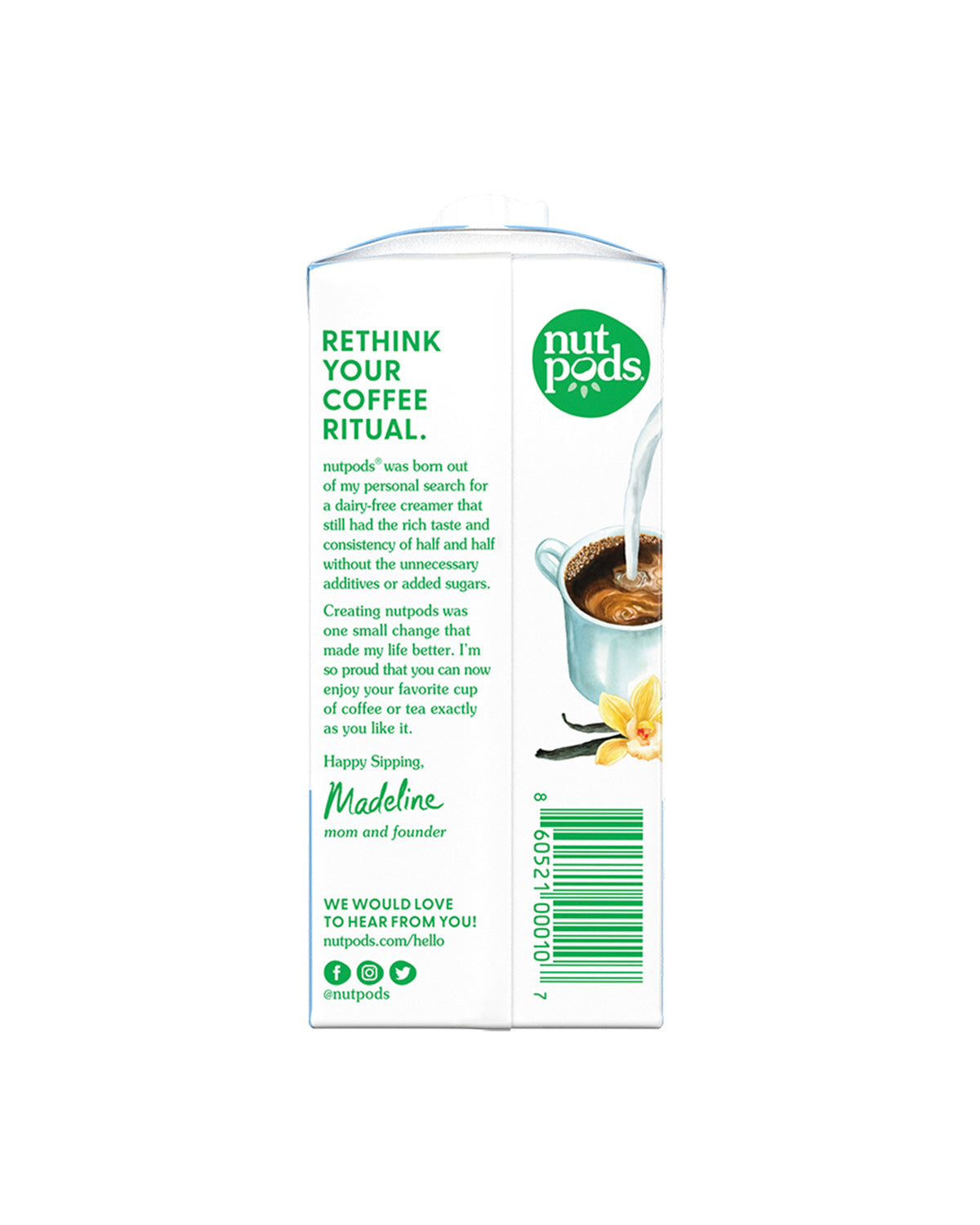Unsweetened French Vanilla Almond and Coconut Creamer