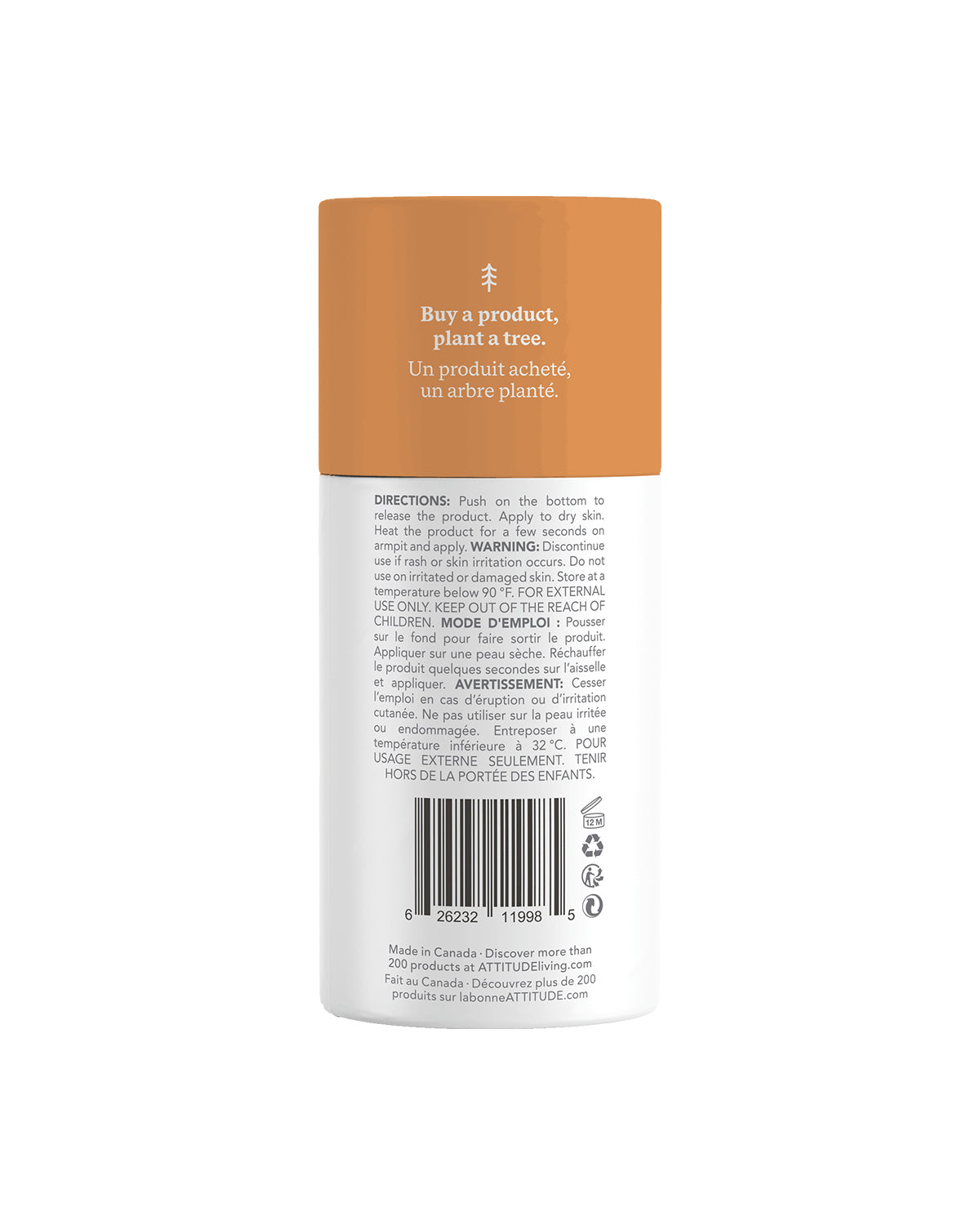 Orange Leaves Deodorant Stick