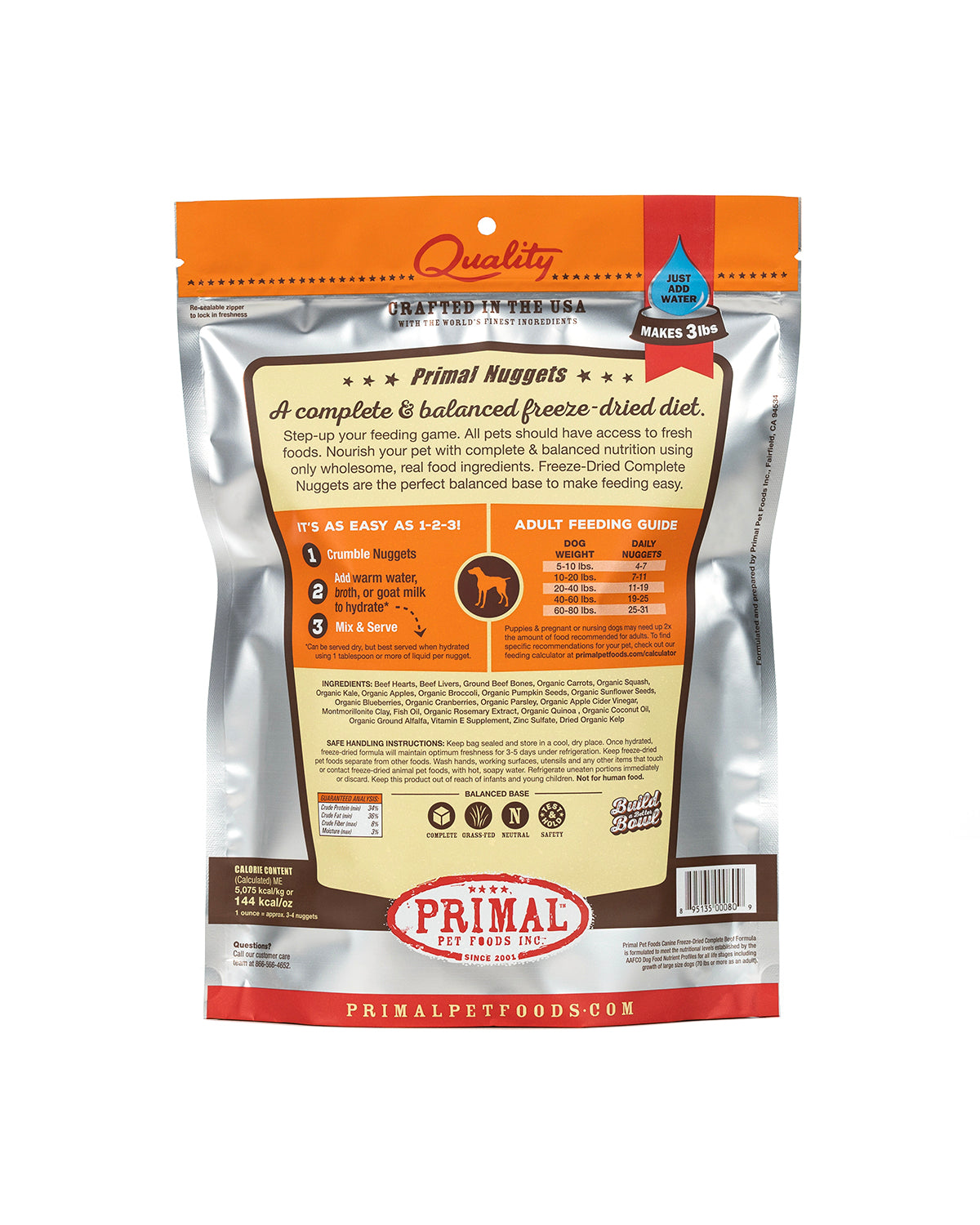 Canine Beef Formula Freeze-Dried Nuggets
