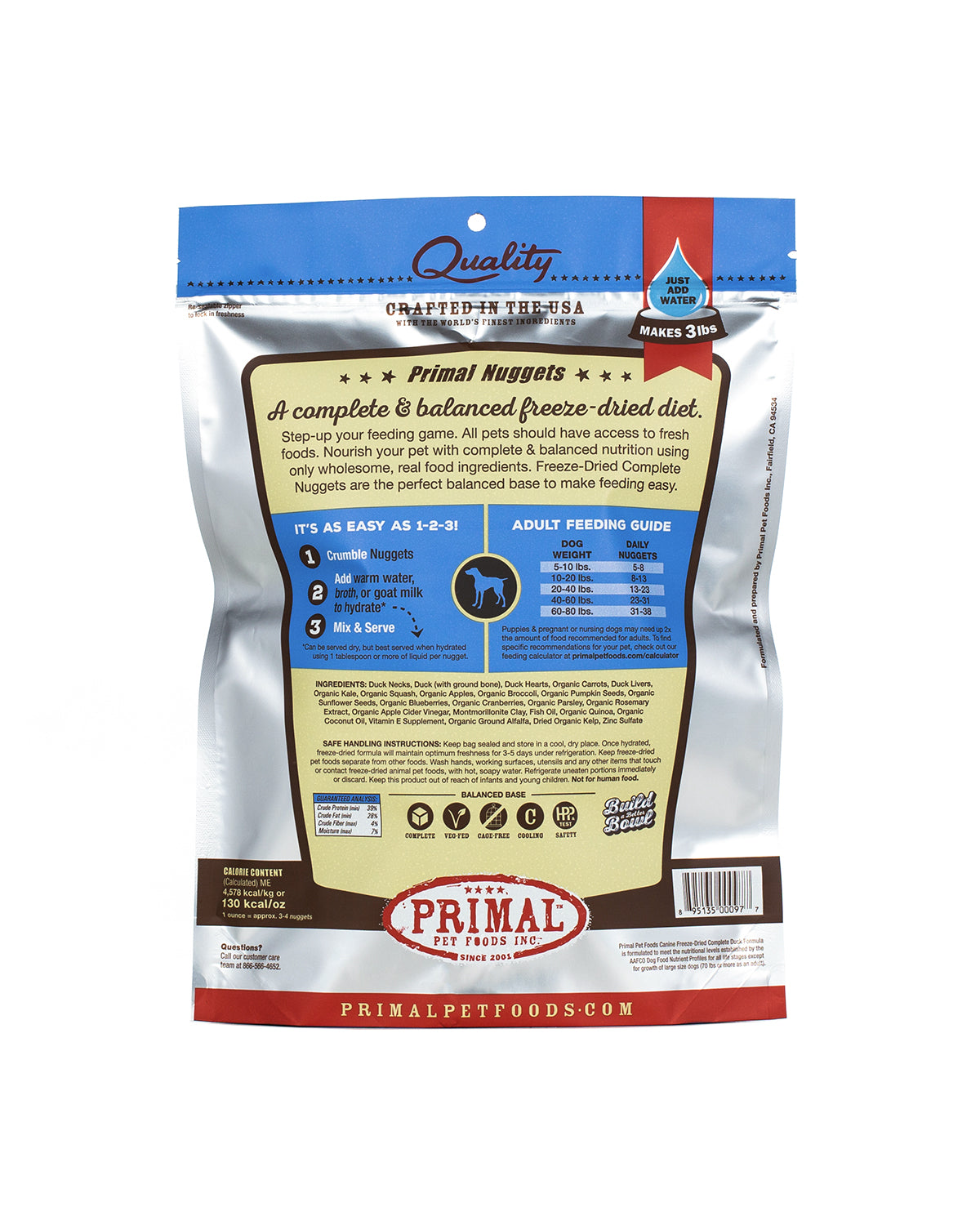 Canine Duck Formula Freeze-Dried Nuggets
