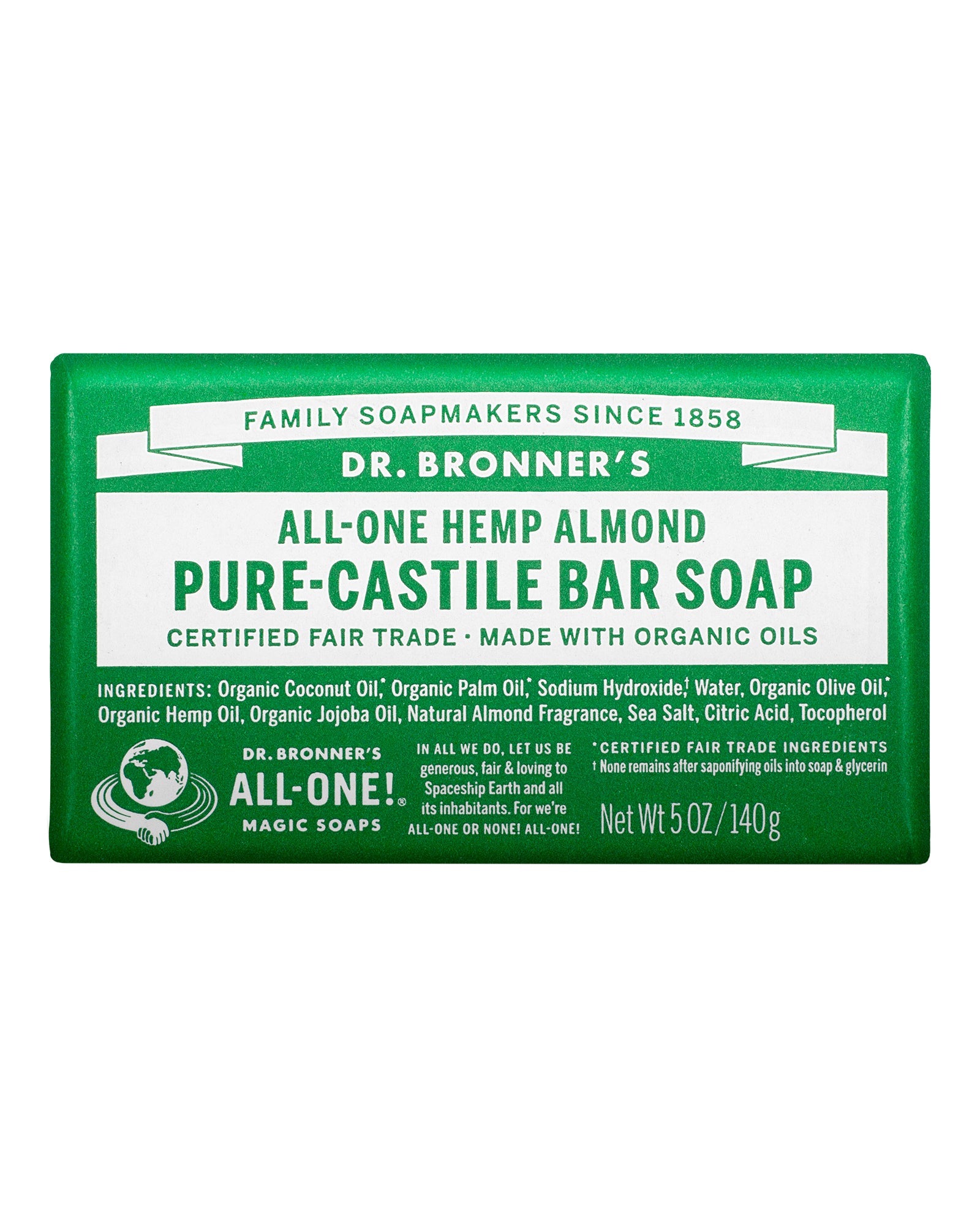 Dr Bronner Soap Bar Almond