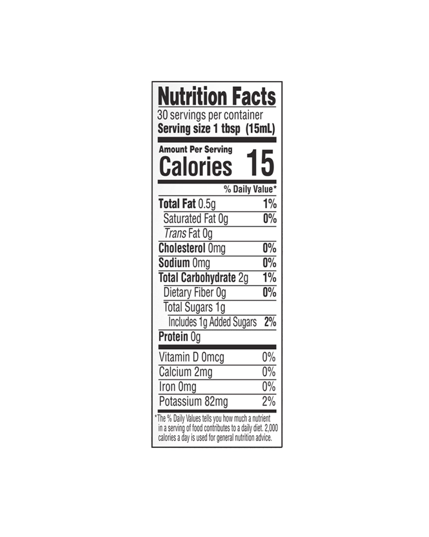 The nutrition panel of Elmhurst 1925 Caramel Macchiato Oat Creamer