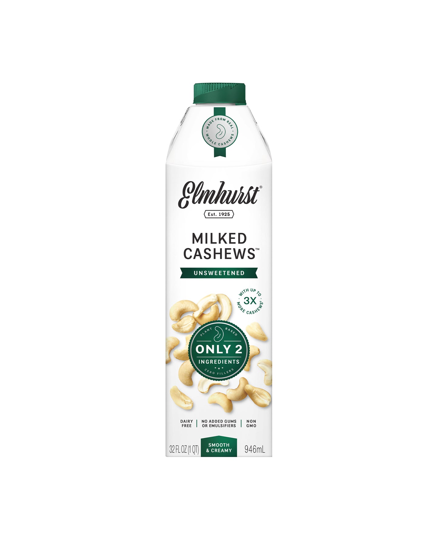The front of Elmhurst 1925 Milked Cashews