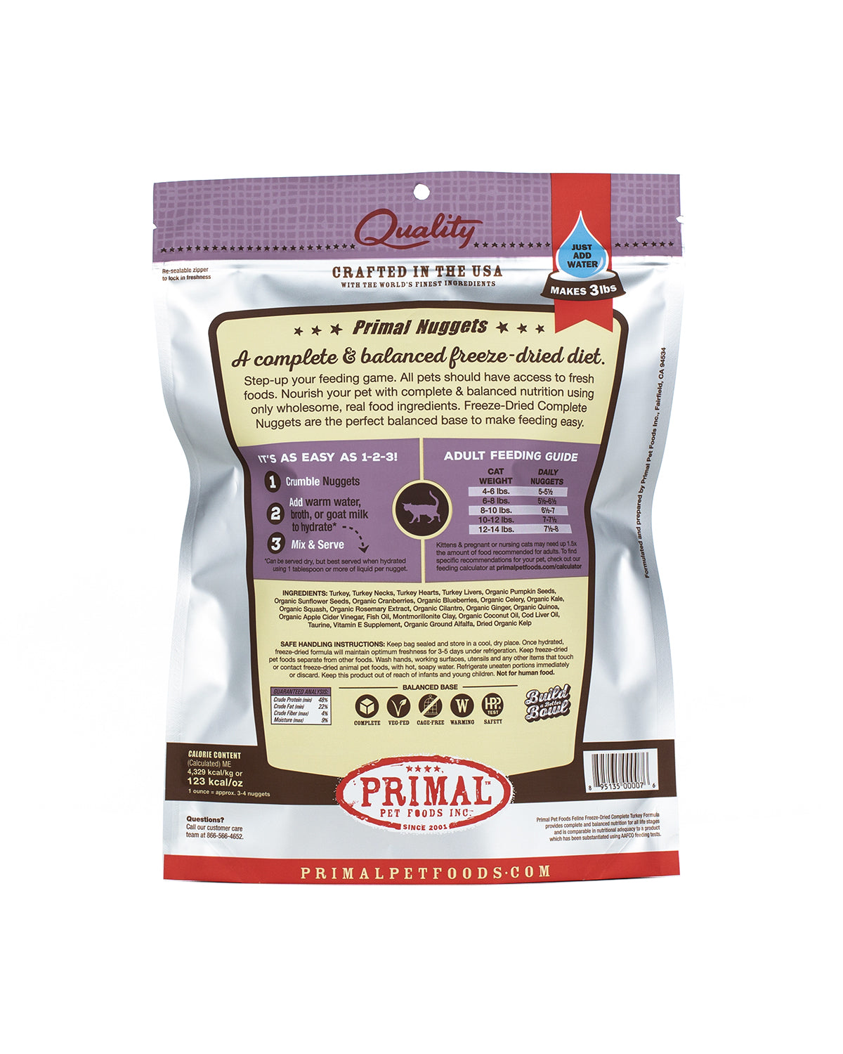 Feline Turkey Formula Freeze-Dried Nuggets