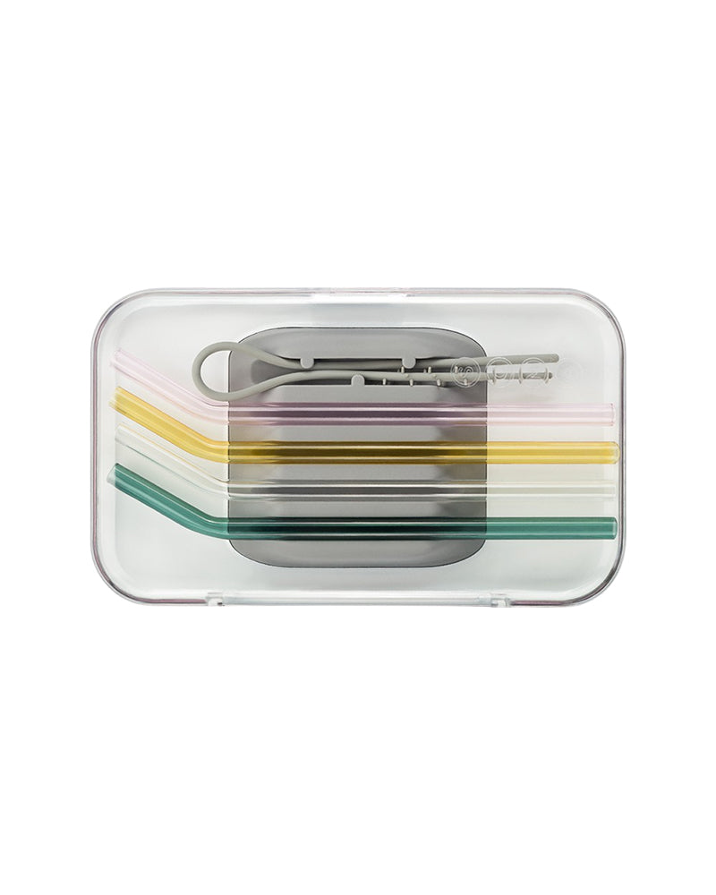 The front of Soma Glass Straws Set of Four