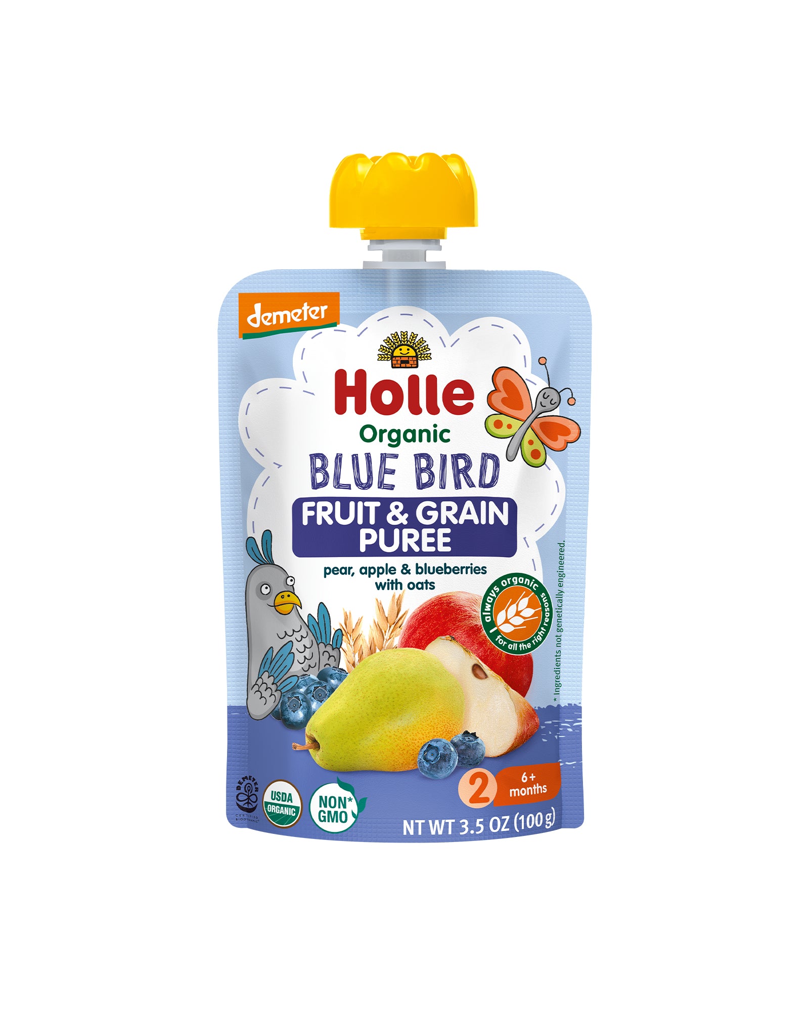 Organic Pear, Apple, Blueberries and Oats Baby Food - Box of 6 – Hive Brands