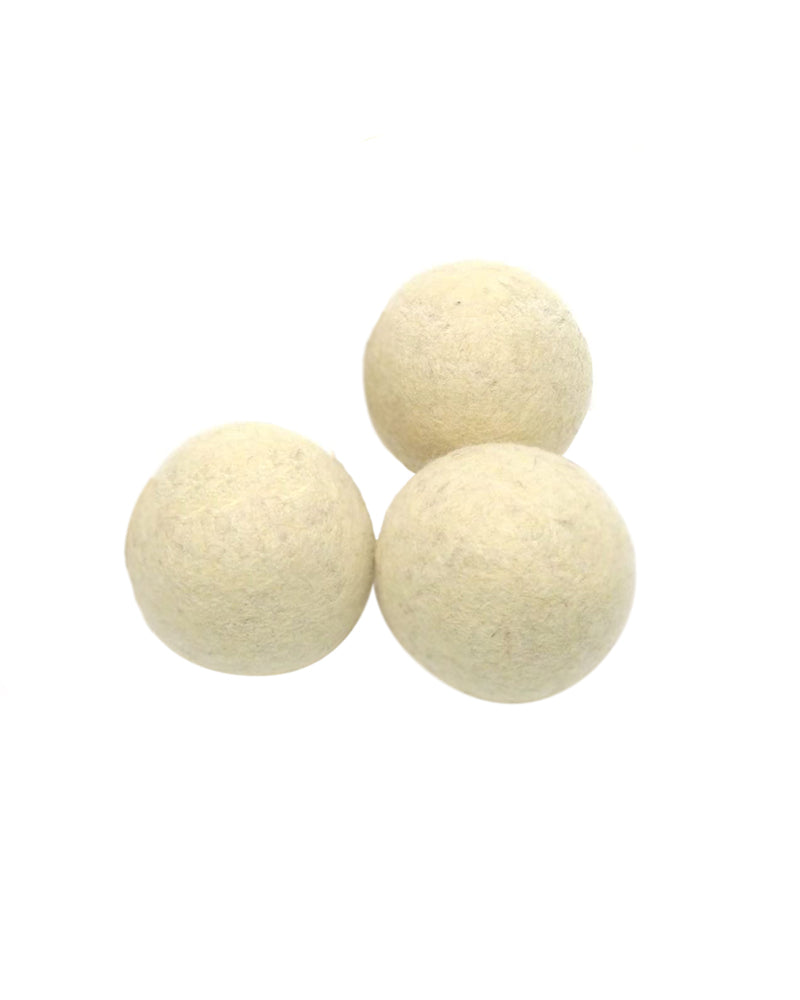 The back of LooHoo Cream Wool Dryer Balls