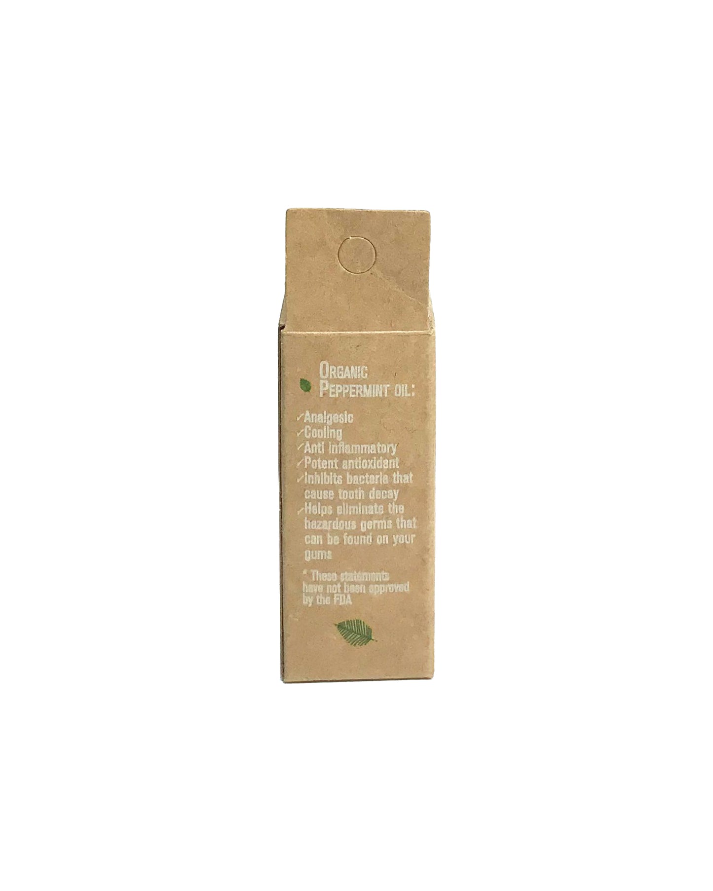 The back of Lucky Teeth Bamboo Charcoal Dental Floss Refills