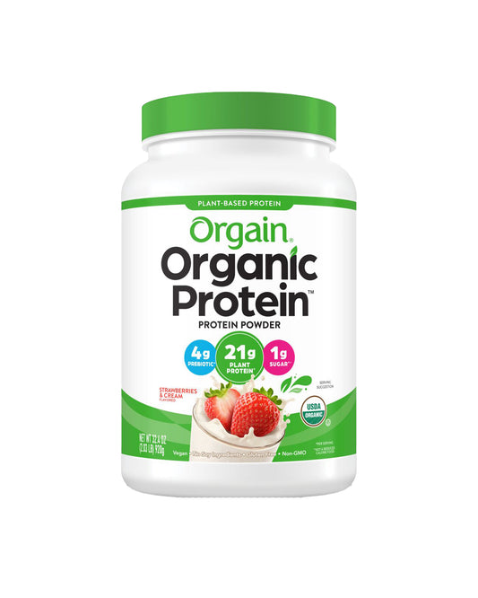 Strawberries & Cream Organic Plant Based Protein Powder