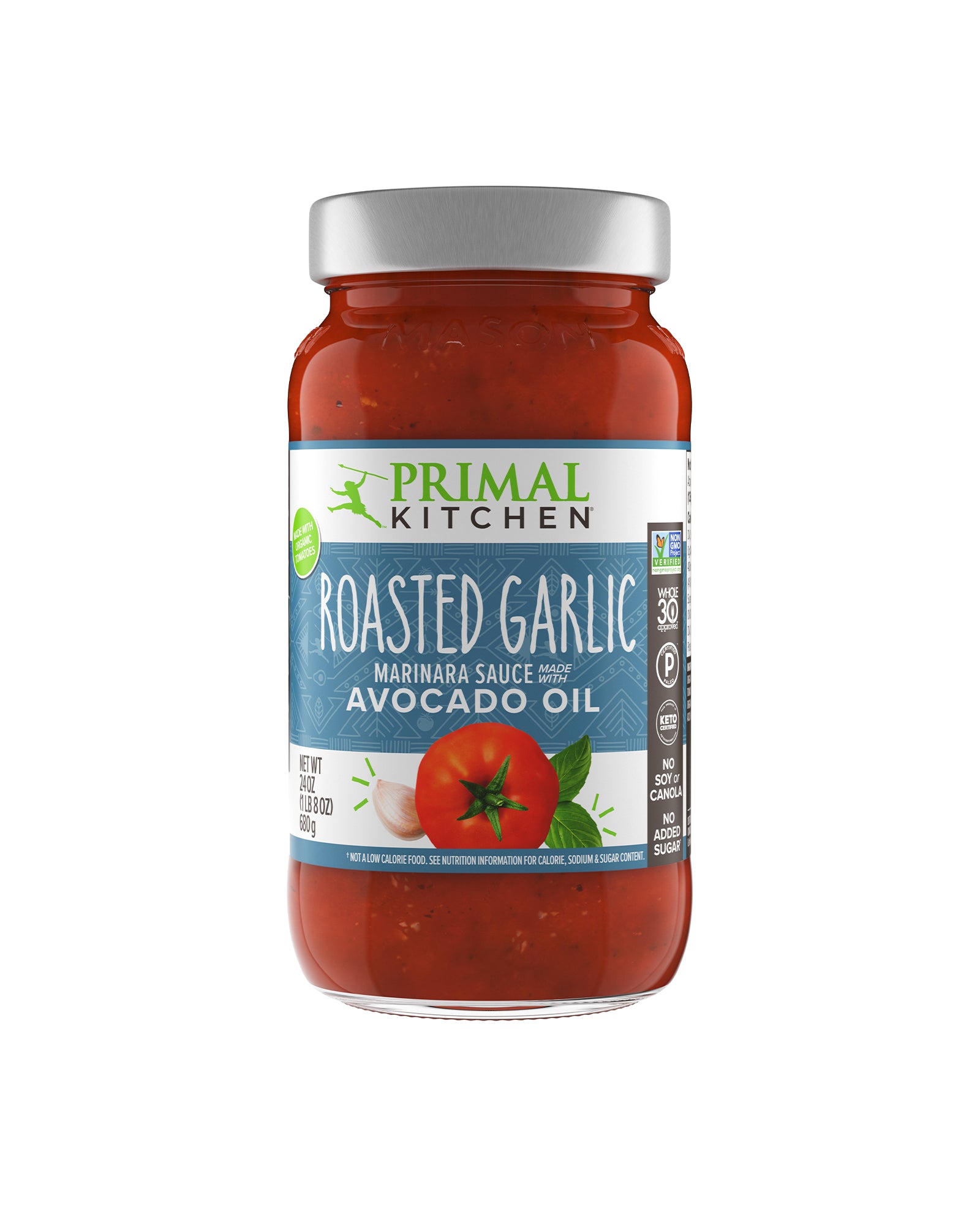 Primal Kitchen Roasted Garlic Marinara Sauce, 24 oz.