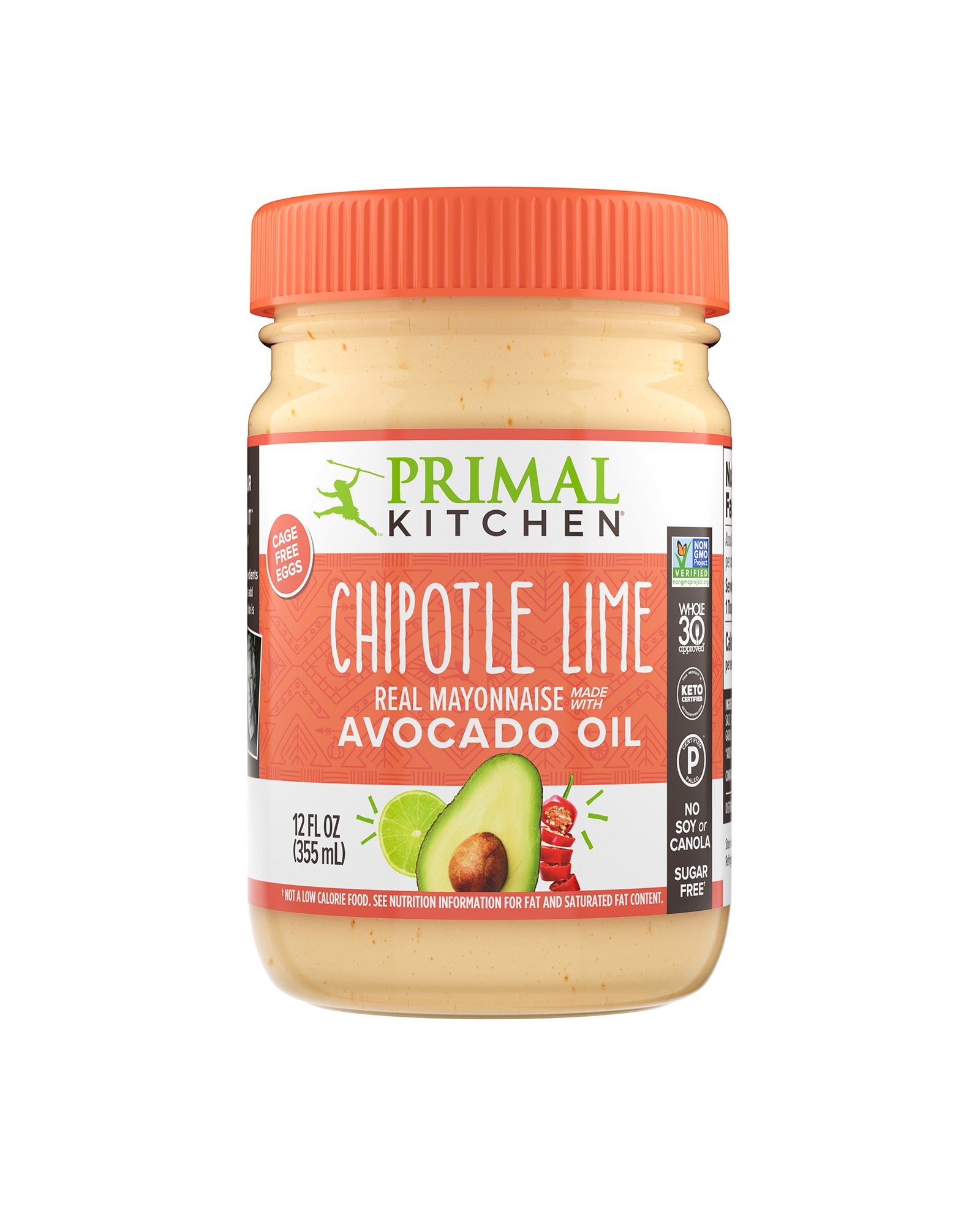Primal Kitchen Chipotle Lime Mayo with Avocado Oil - 12 fl oz jar