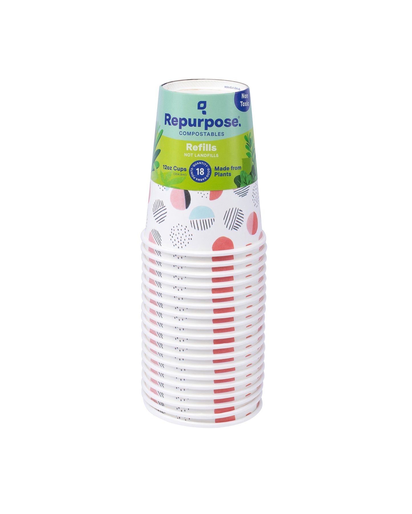 The front of Repurpose Compostable Hot Cups