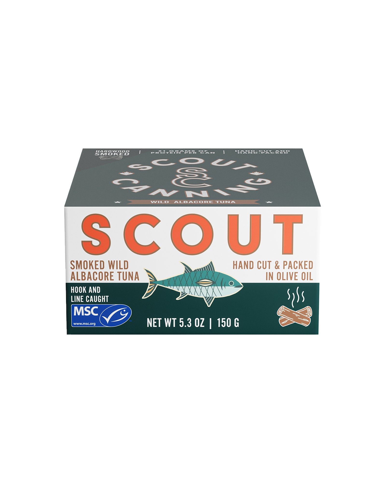 Scout 5.3 oz Smoked Wild Albacore Tuna