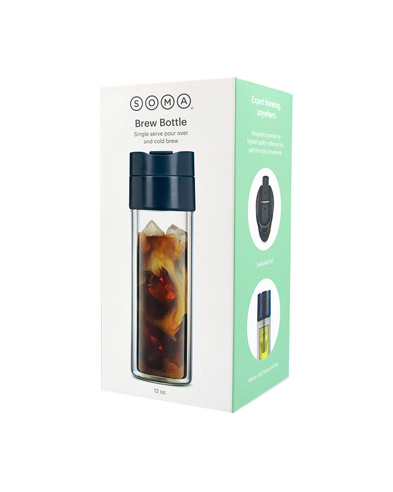 The back of Soma Hot & Cold Brew Bottle - 12oz