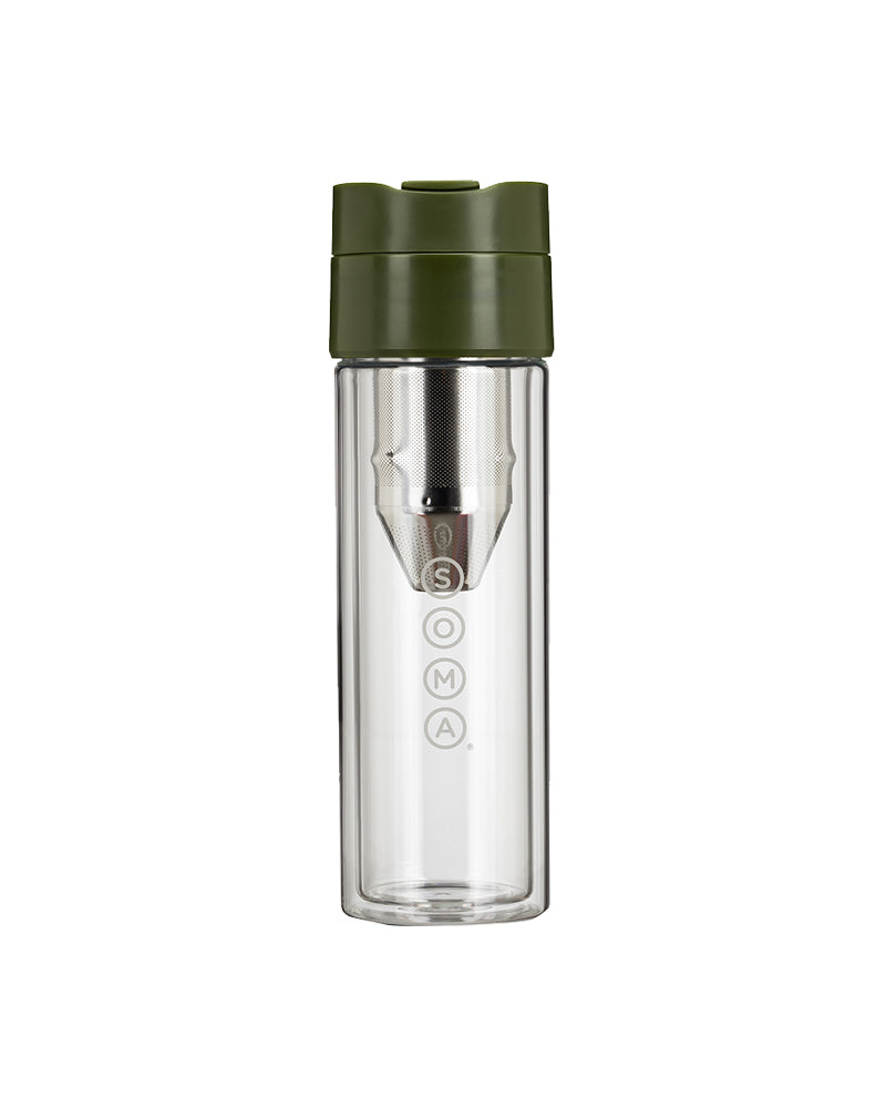 The front of Soma Hot & Cold Brew Bottle - 12oz