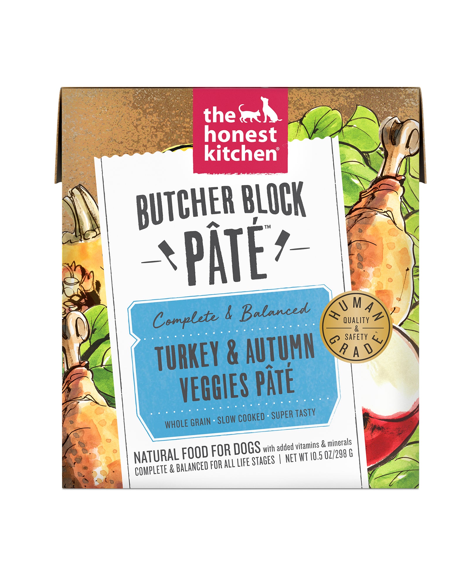 Turkey Autumn Veggies Pate Wet Dog Food Case of 6 Hive Brands