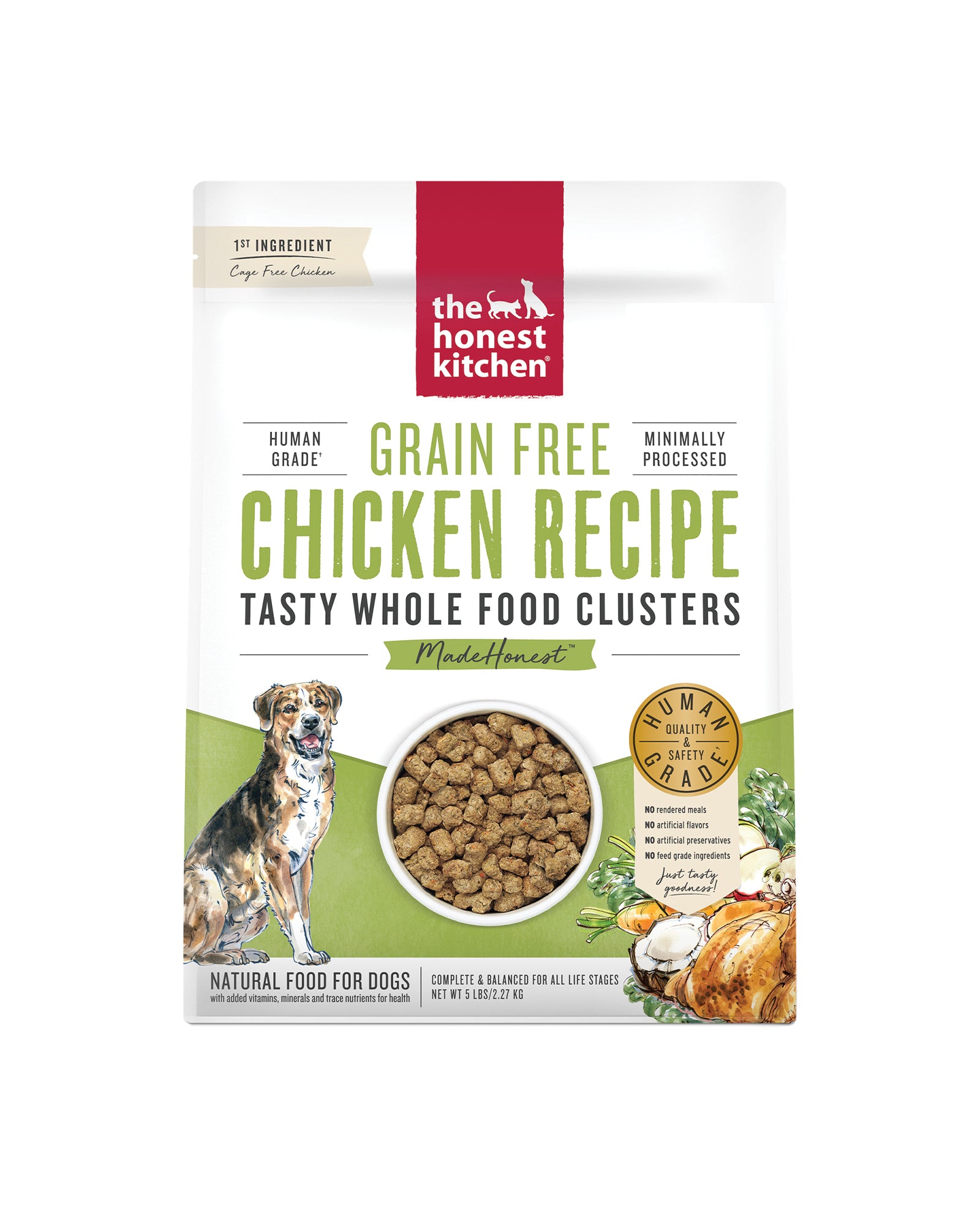 Grain Free Chicken Clusters Dry Dog Food Hive Brands