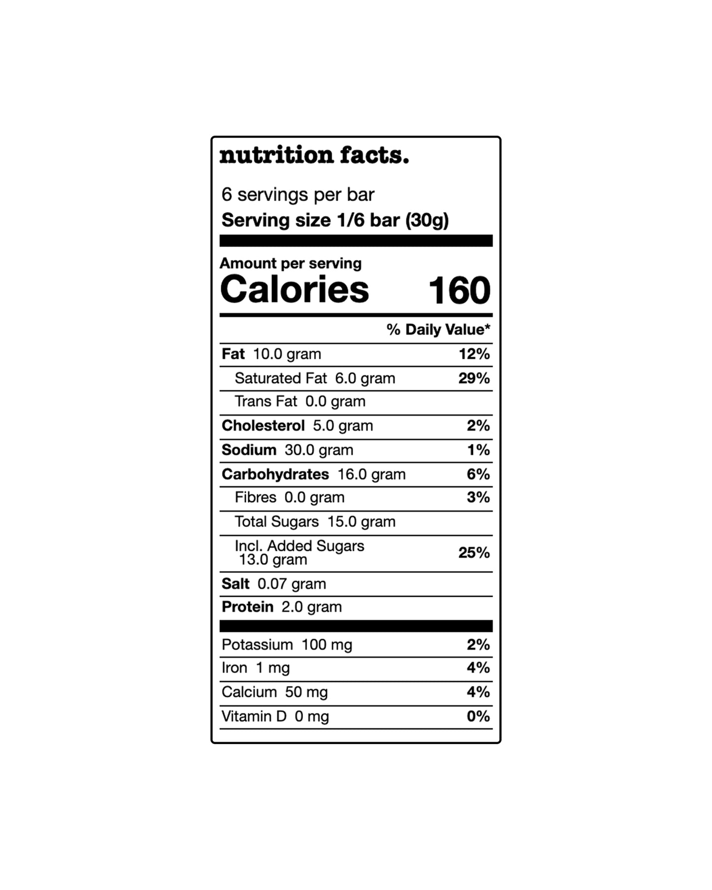 The nutrition panel of Tony's Chocolonely Gingerbread 32% Milk Chocolate Bar