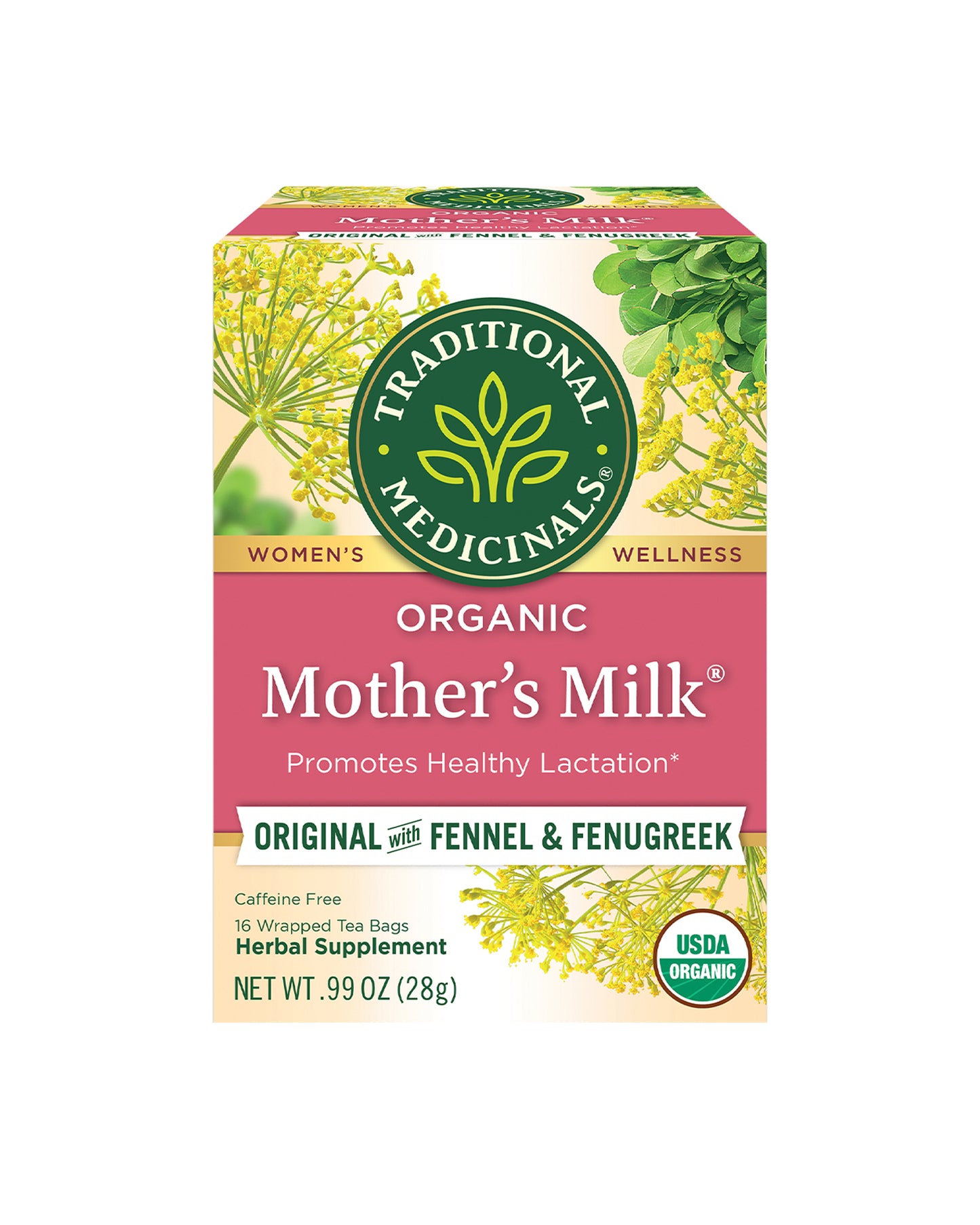 The front of Traditional Medicinals Organic Mother's Milk Lactation Tea