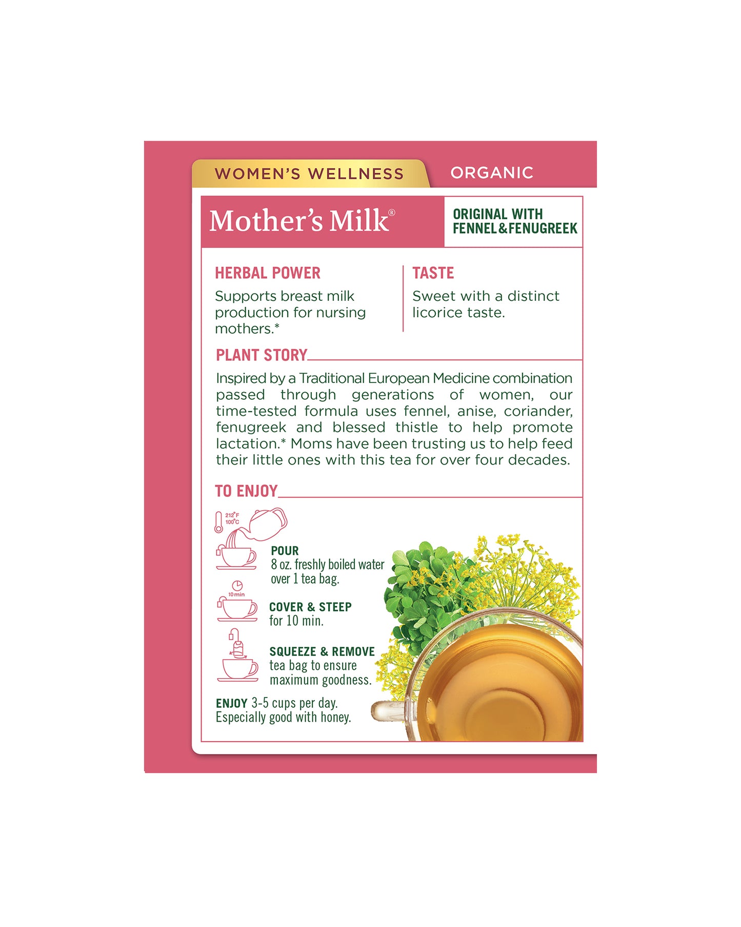 Picture of Traditional Medicinals Organic Mother's Milk Lactation Tea