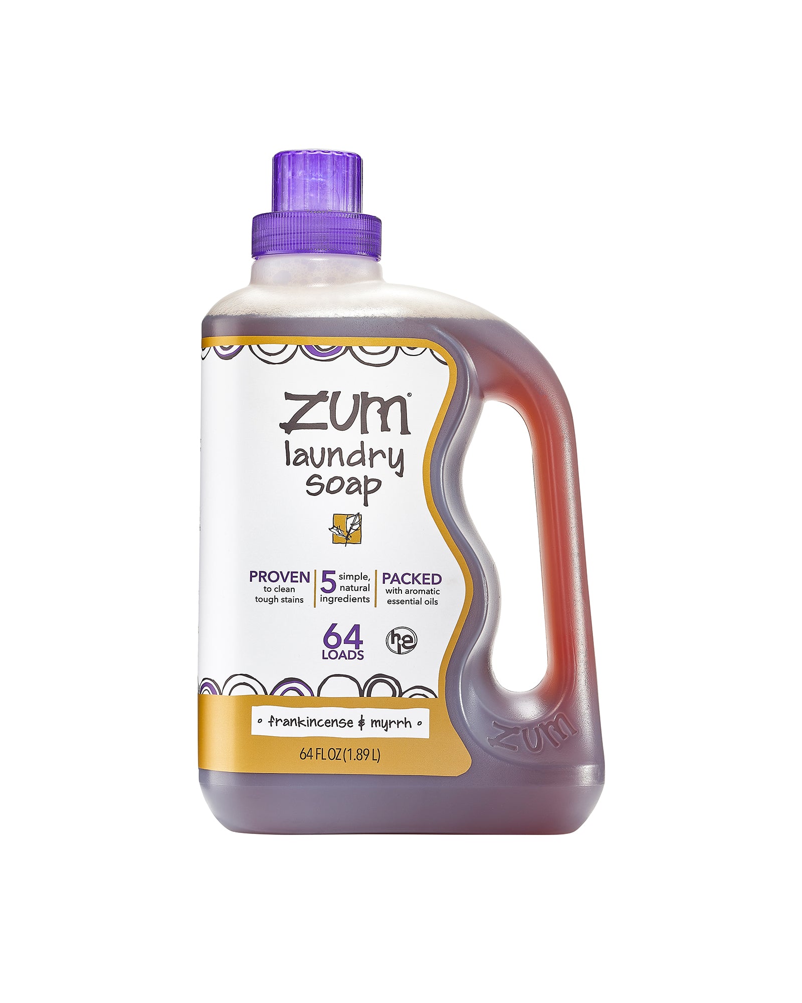 The front of Zum Laundry Soap