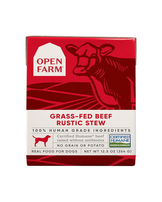 Grass-Fed Beef Rustic Stew Wet Dog Food - Case of 12