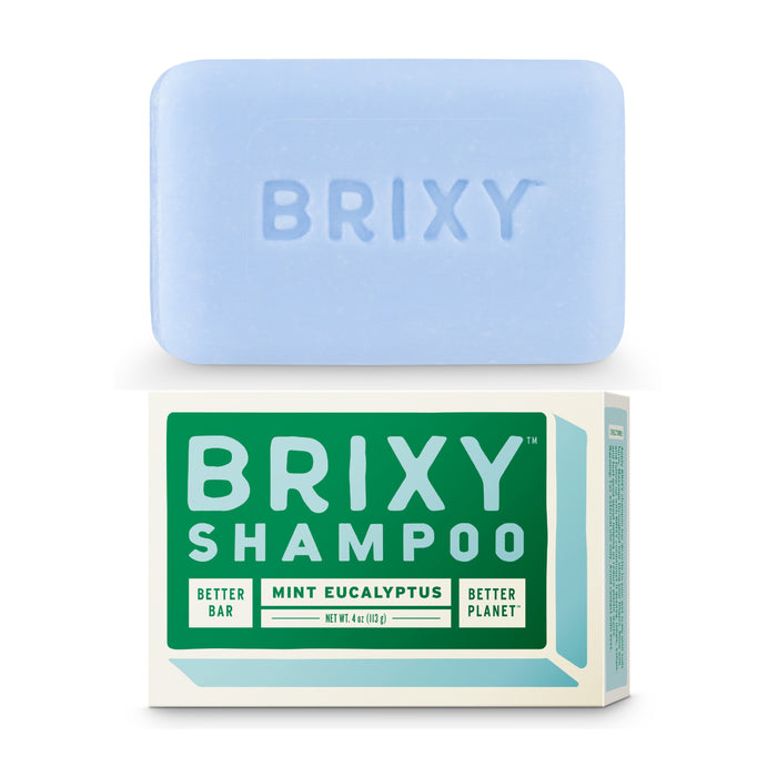 The front of BRIXY Balancing Shampoo Bar