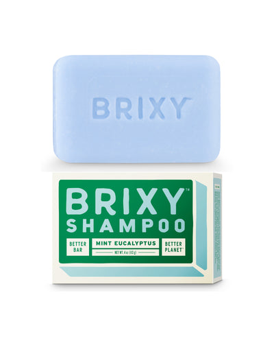 The front of BRIXY Balancing Shampoo Bar