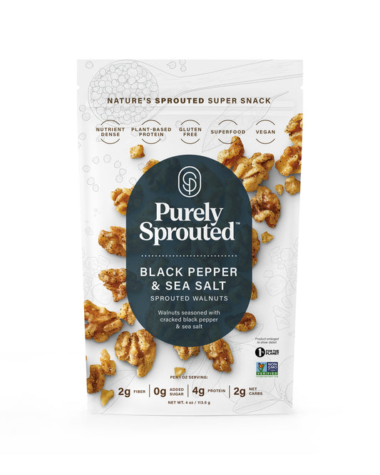Black Pepper & Sea Salt Sprouted Walnuts